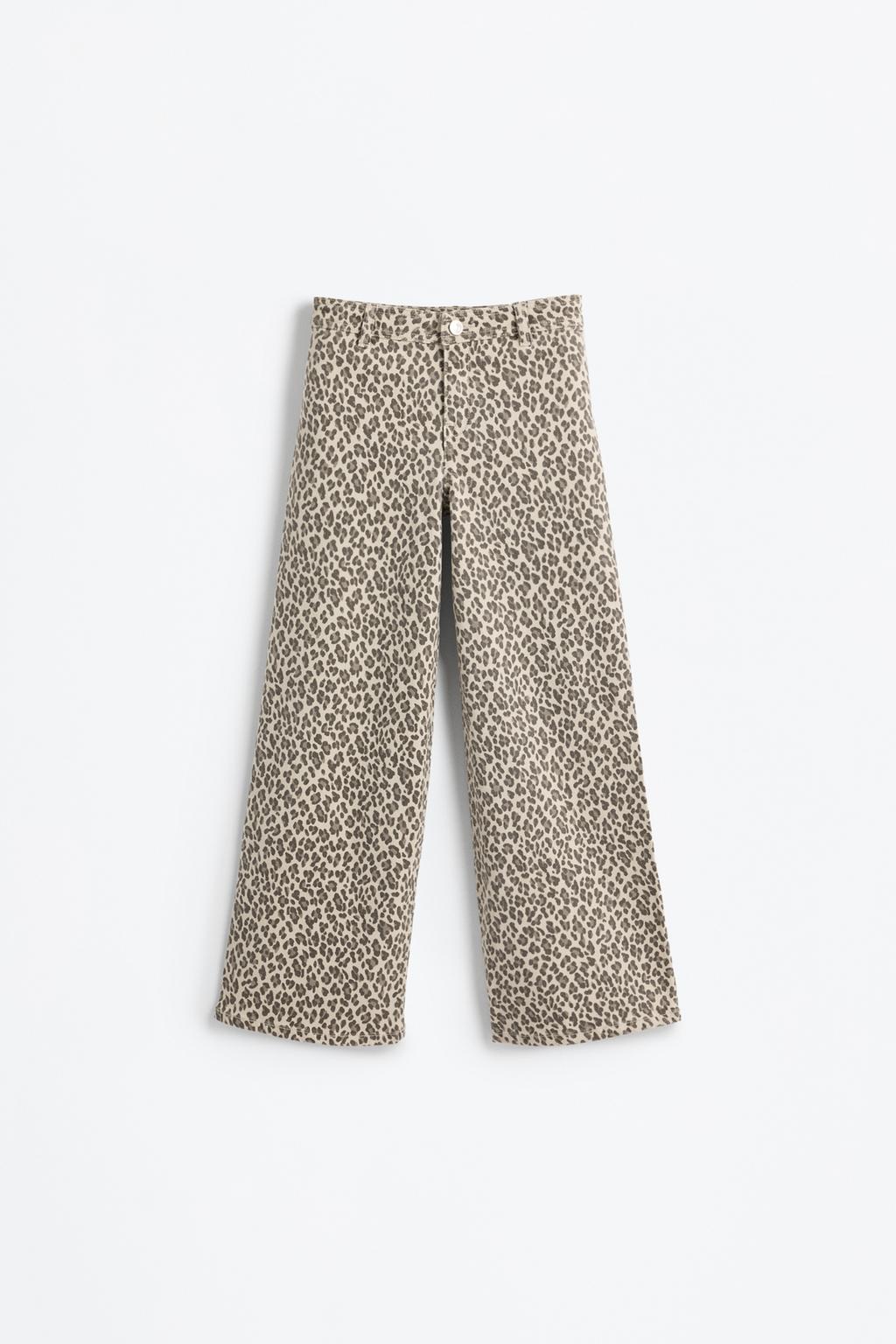 Marine animal print jeans
