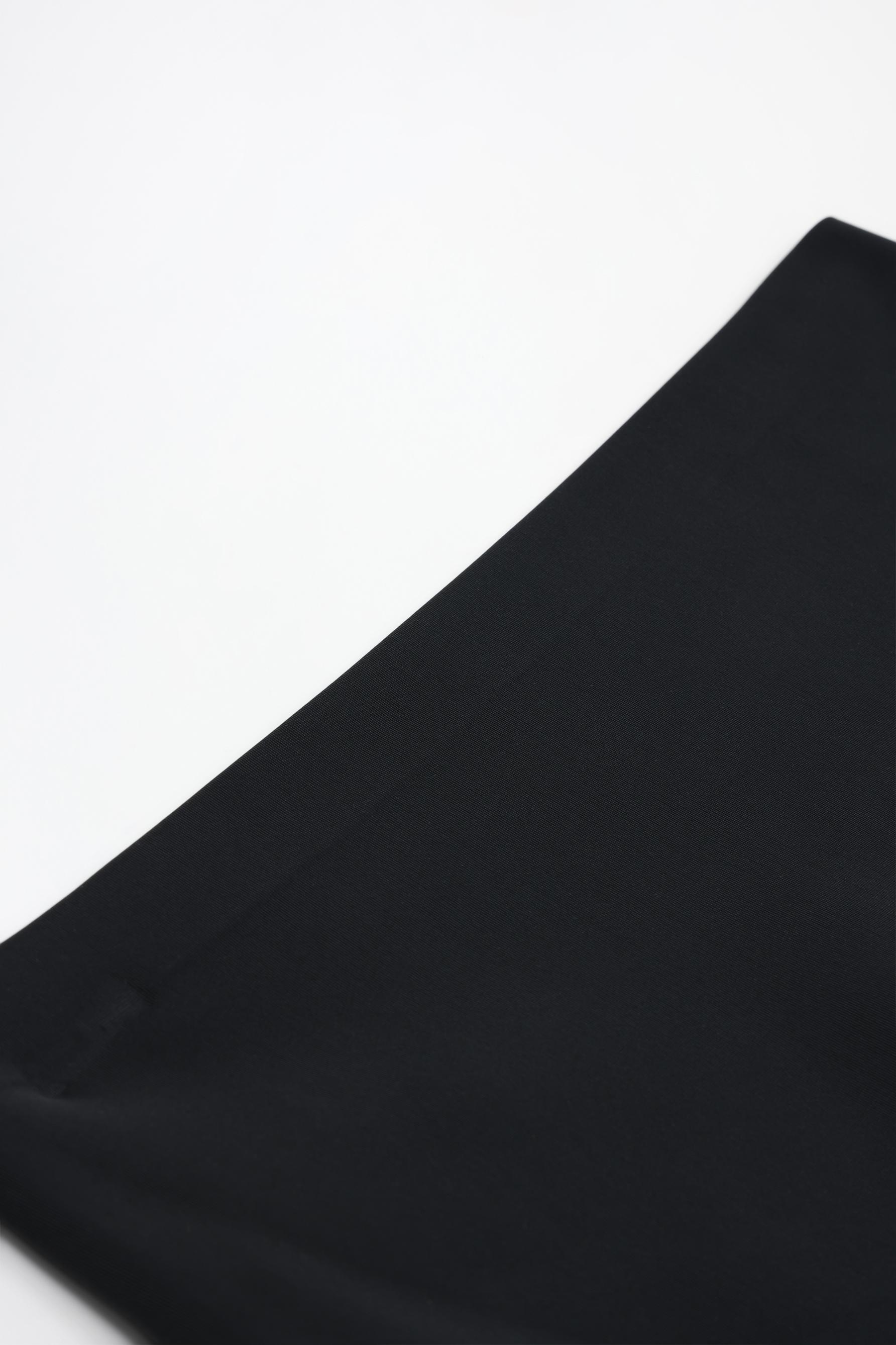 Microfibre shapewear high-waist briefs — BLACK