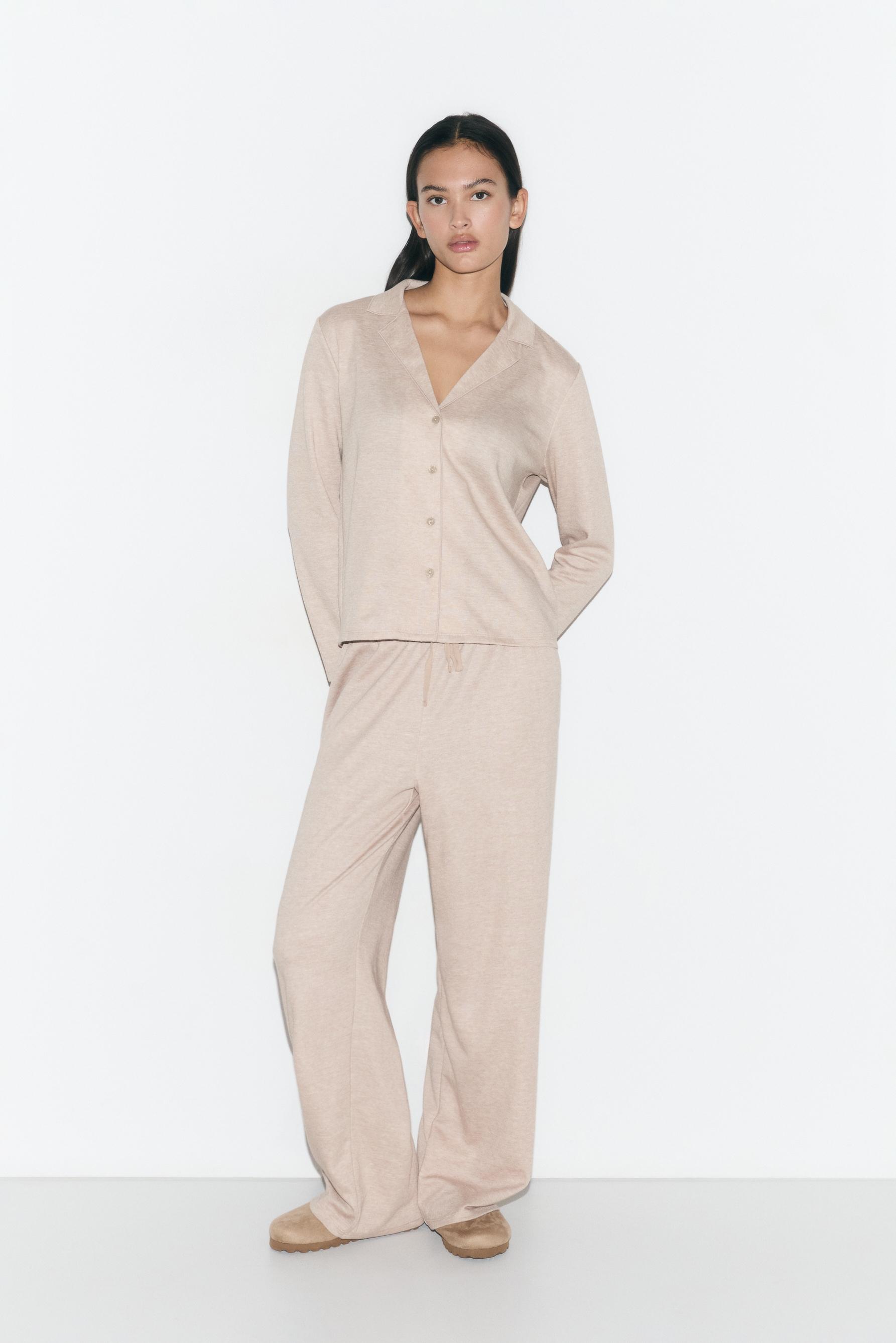 Pijama camisero punto cortado