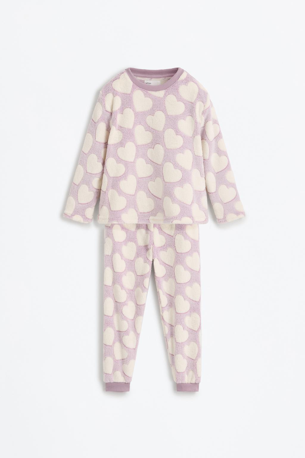 Pijama pelito corazones