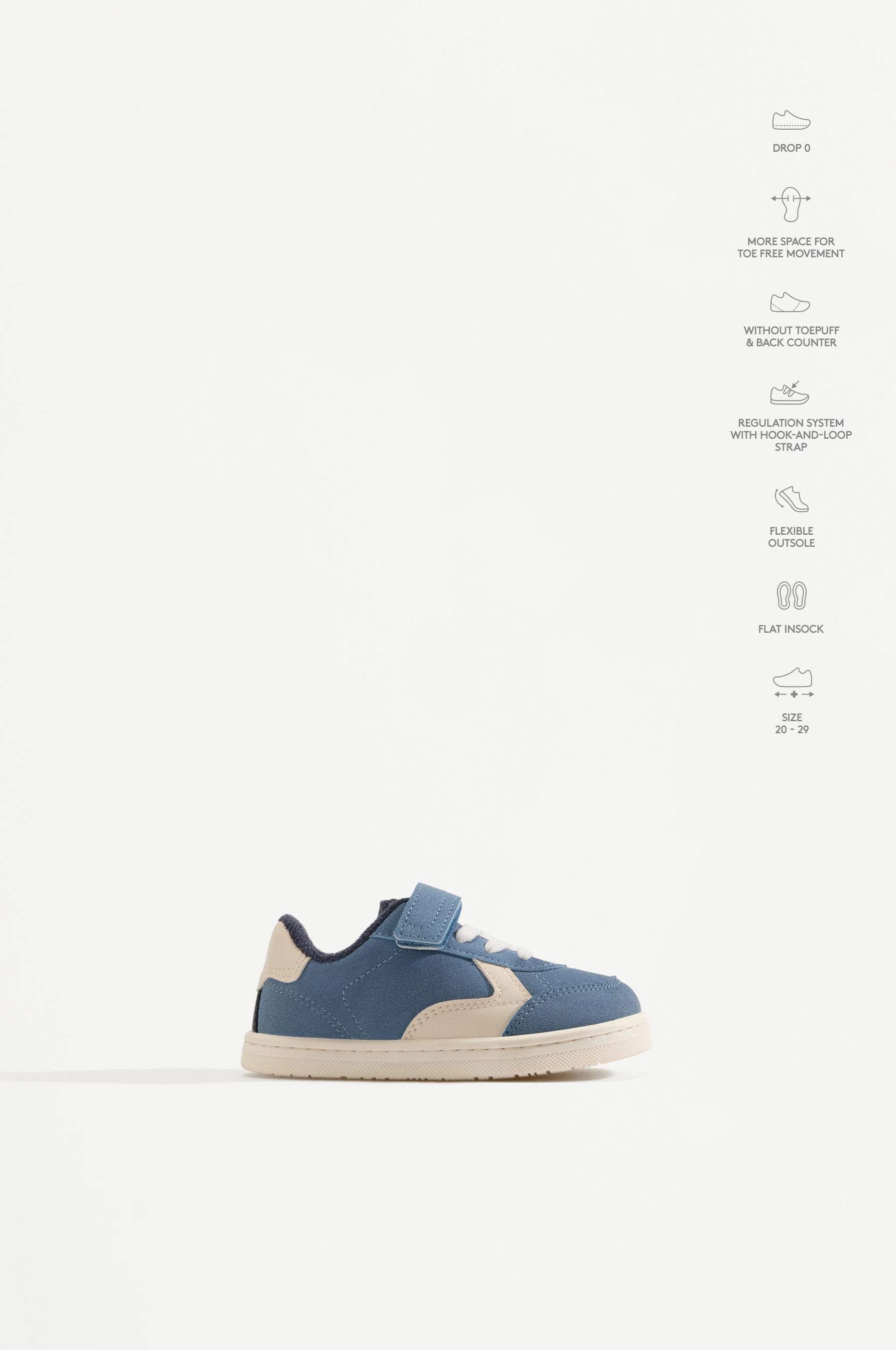 Combined barefoot sneakers — WASHED BLUE