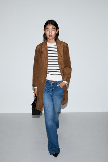 Faux suede coat — BRANDY 1