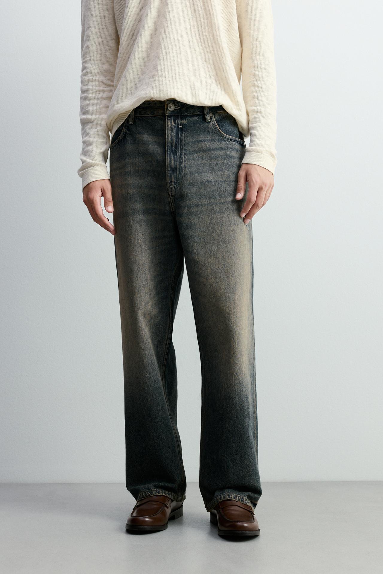 Baggy jeans — FADED PETROL BLUE