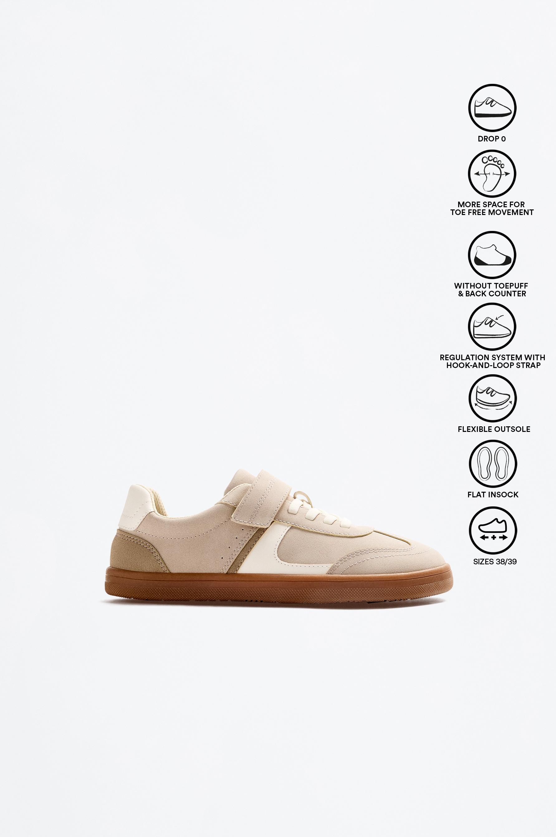 Zapatilla confort barefoot detalles