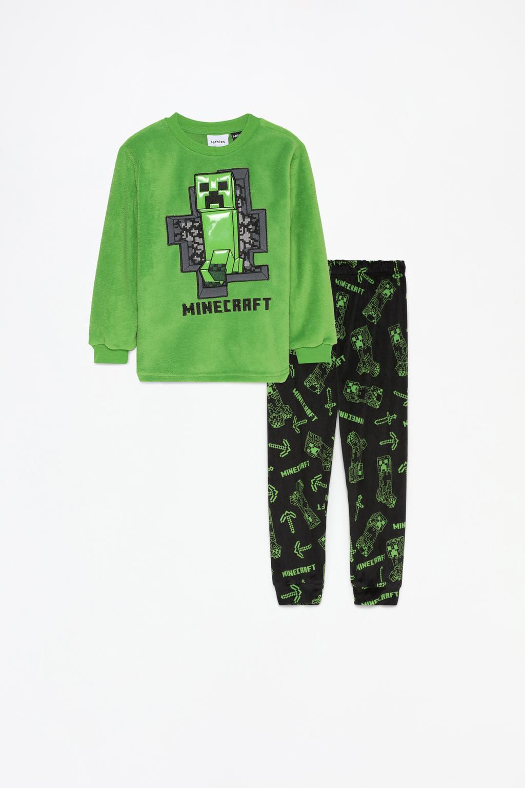 Fuzzy Minecraft pyjamas