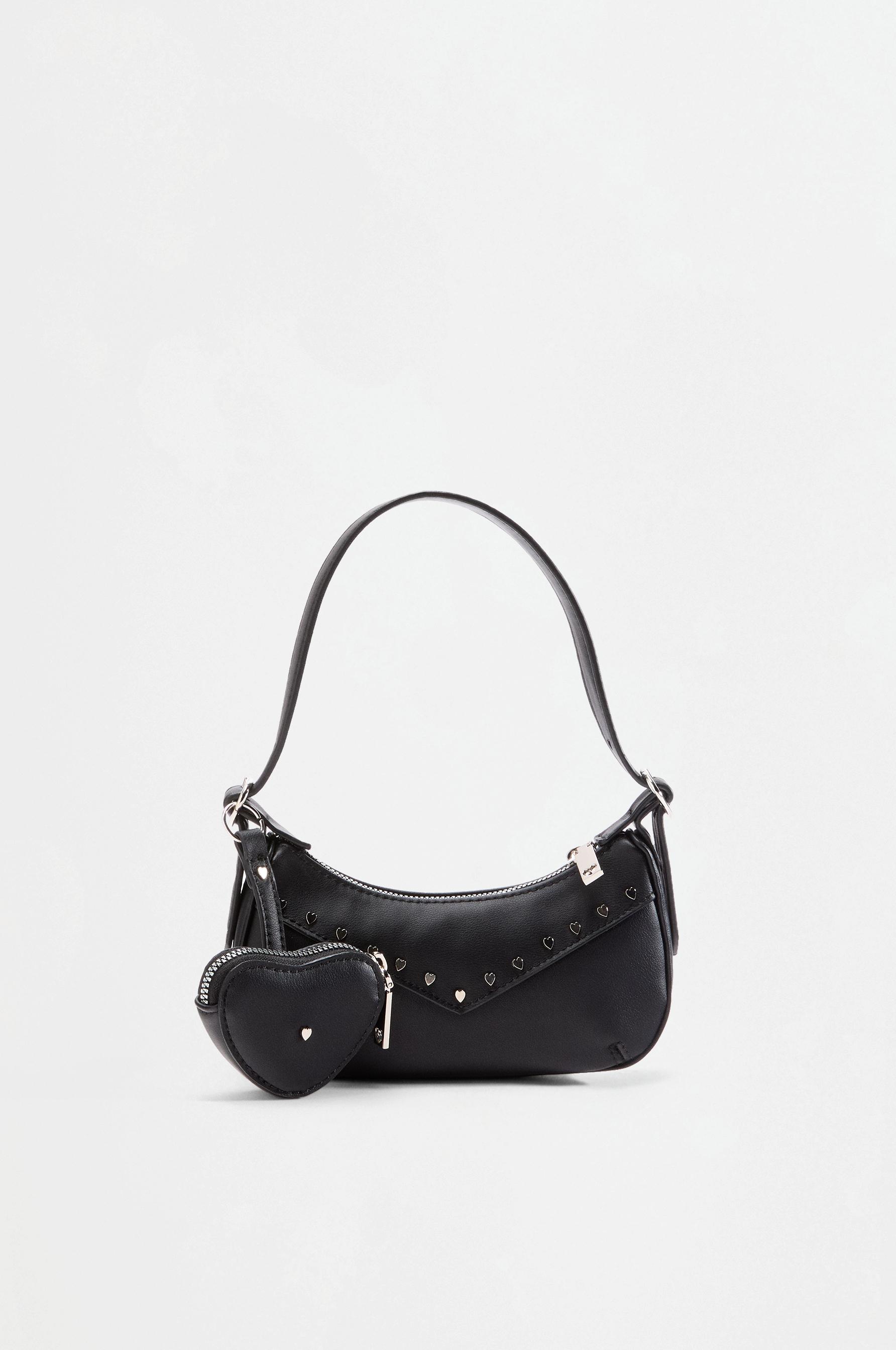 Studded shoulder bag — BLACK