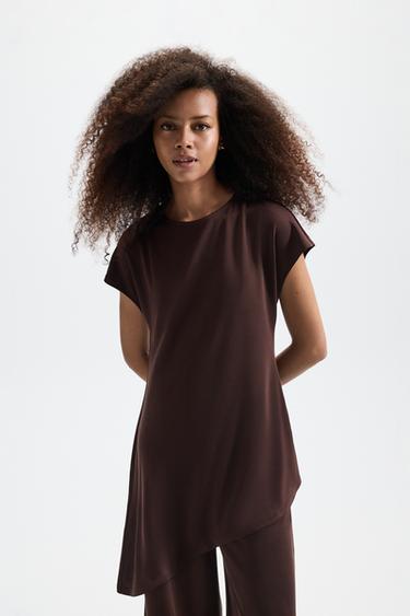 Asymmetrical dress — CHOCOLATE 2