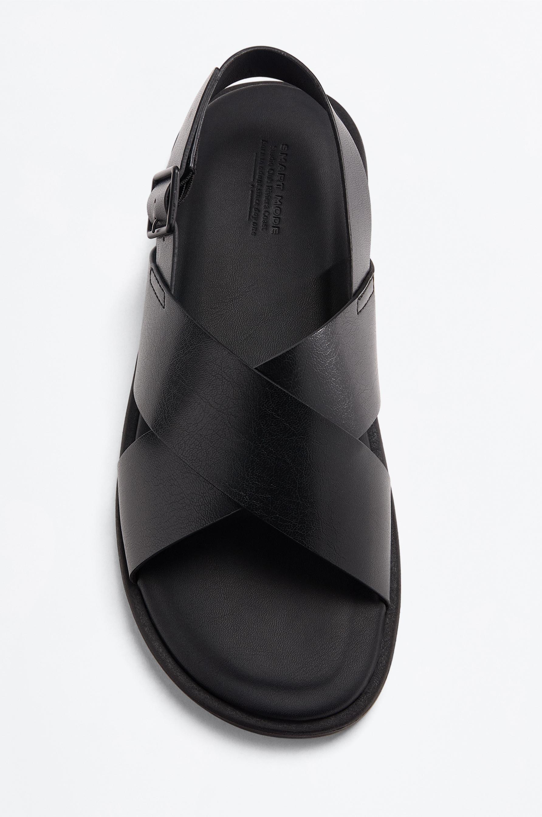 Strap sandal — BLACK