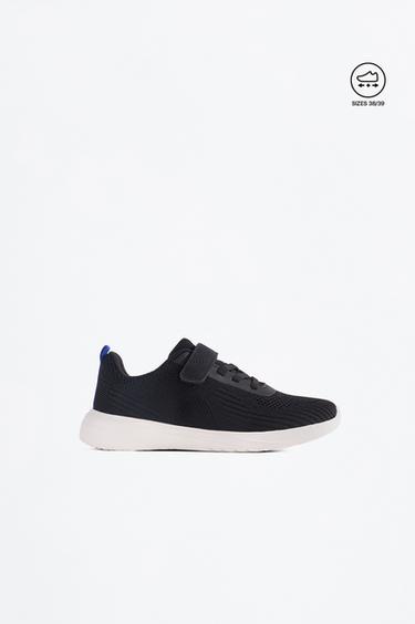 Woven sports shoes — BLACK 1