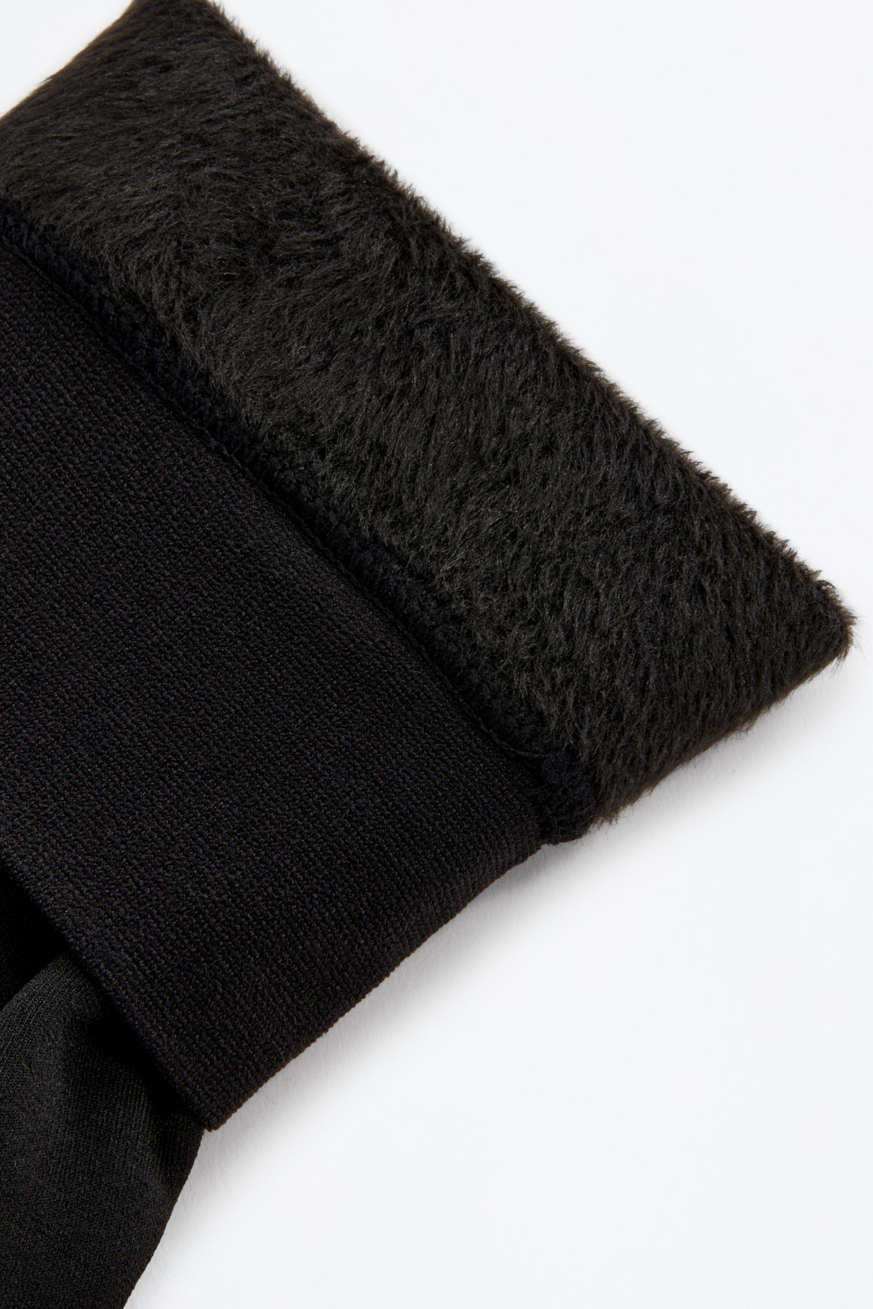 200 denier thermal leggings — BLACK