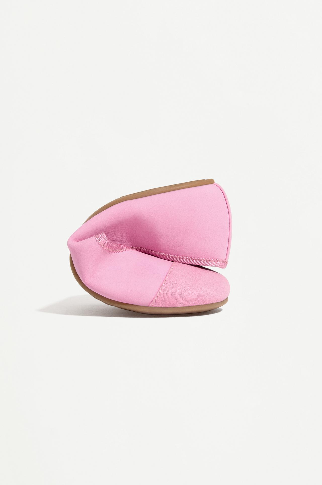 BAREFOOT TOECAP BALLET FLATS — RASPBERRY