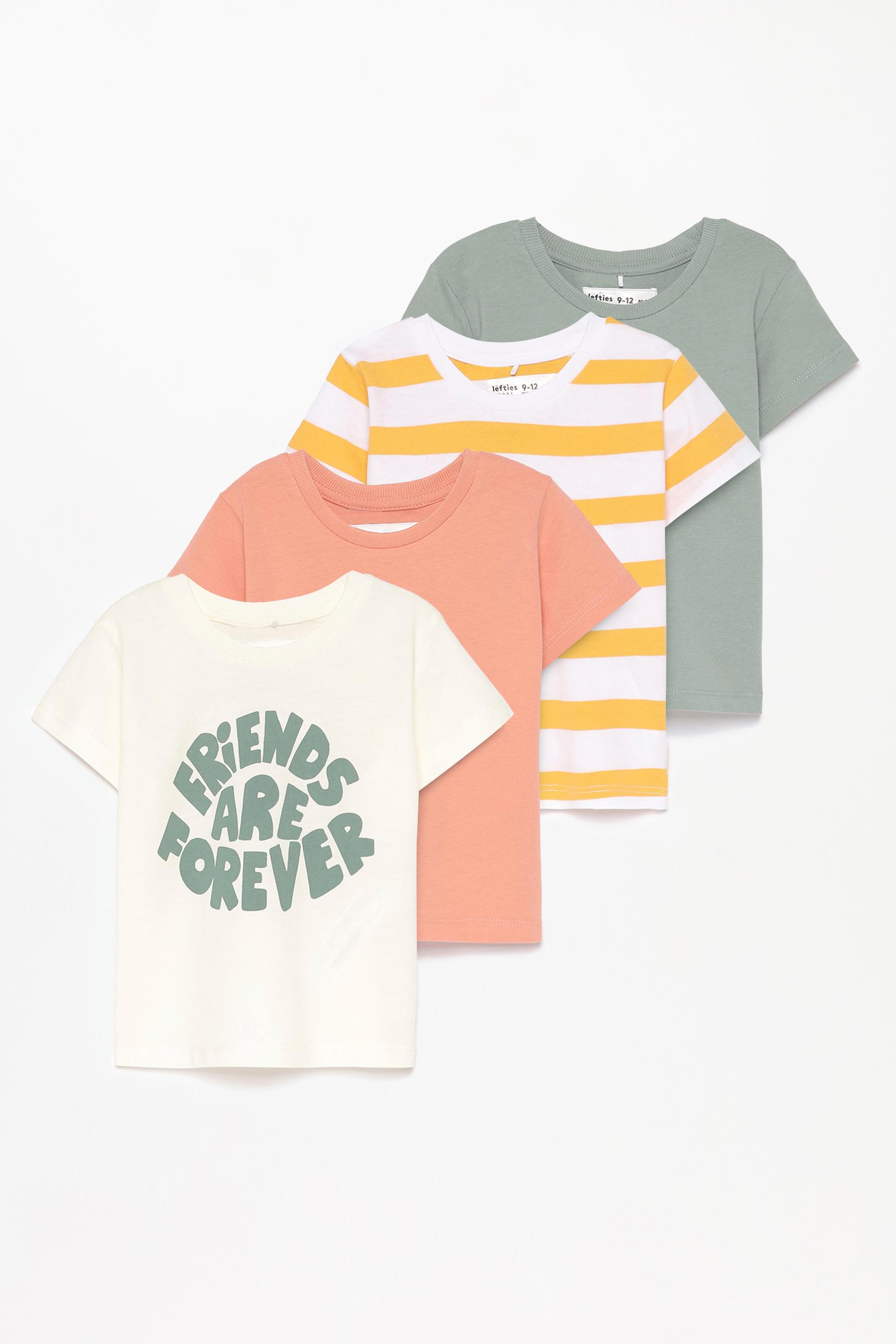 Pack 4 camisetas combinadas
