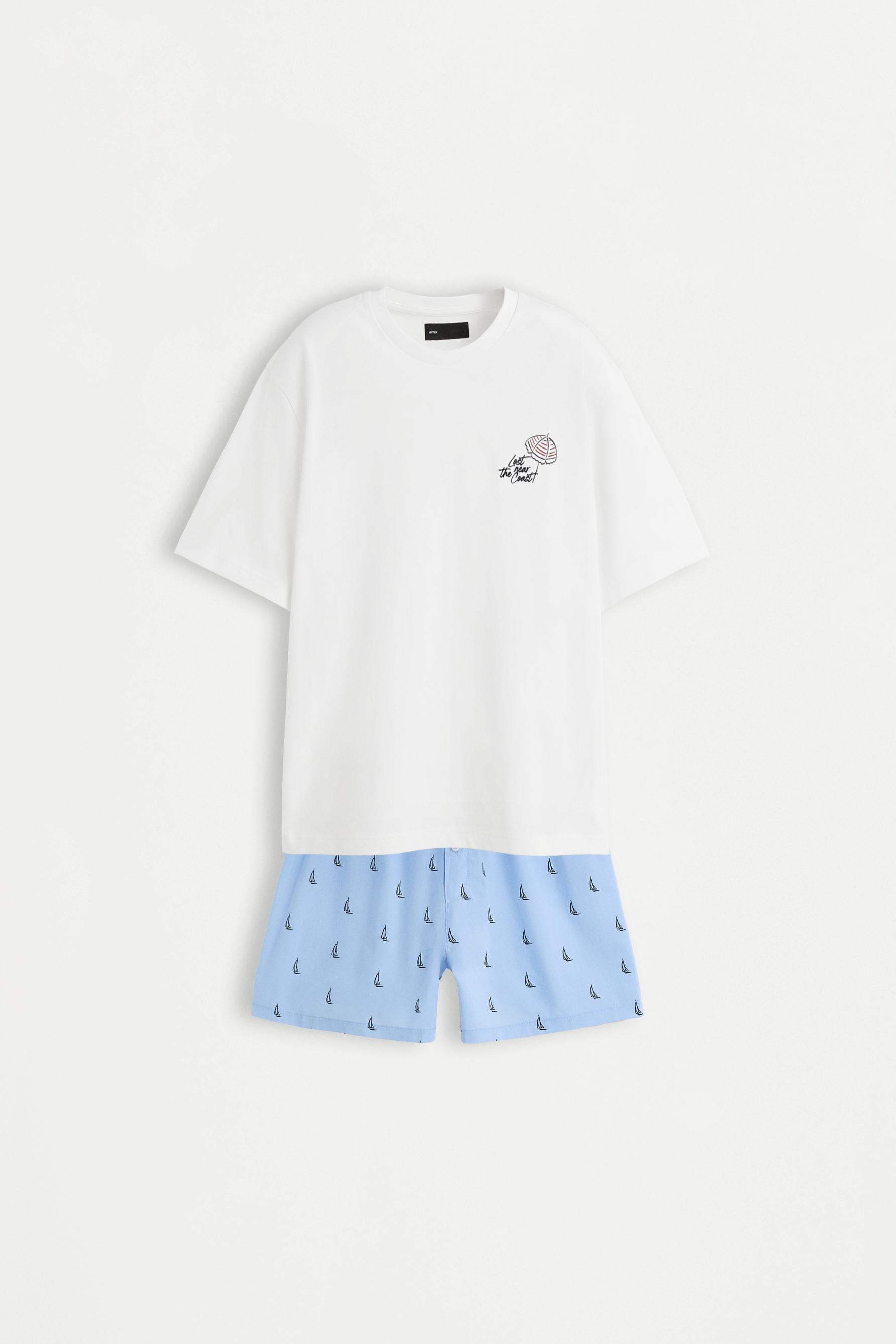 Short printed pyjamas — OFF WHITE