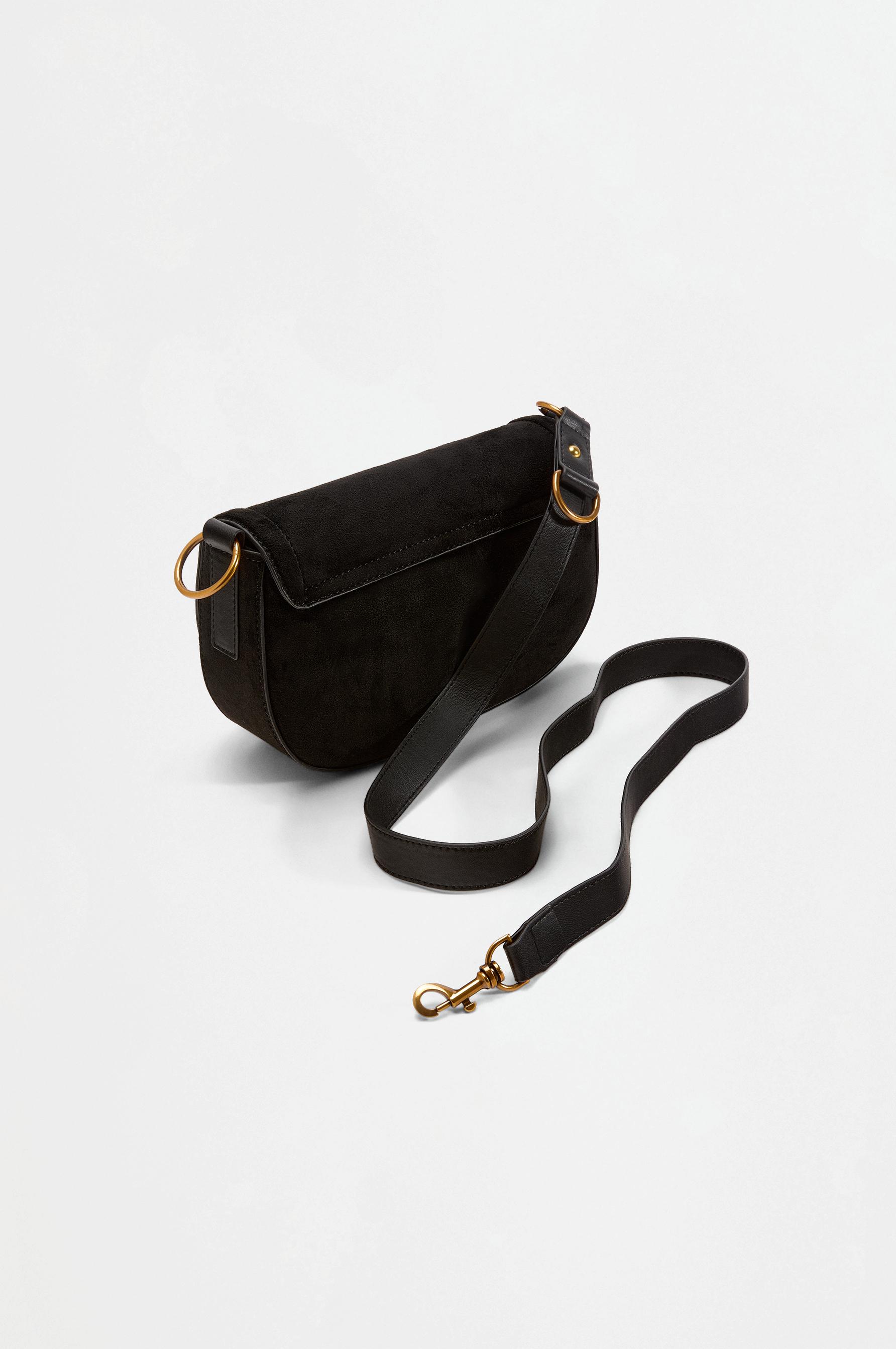 Multiway flap shoulder bag — BLACK