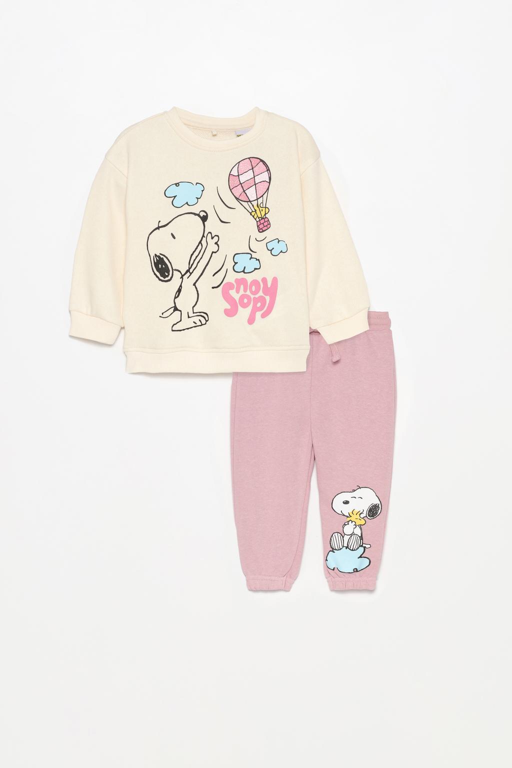 Snoopy Peanuts™ glitter plush co-ord