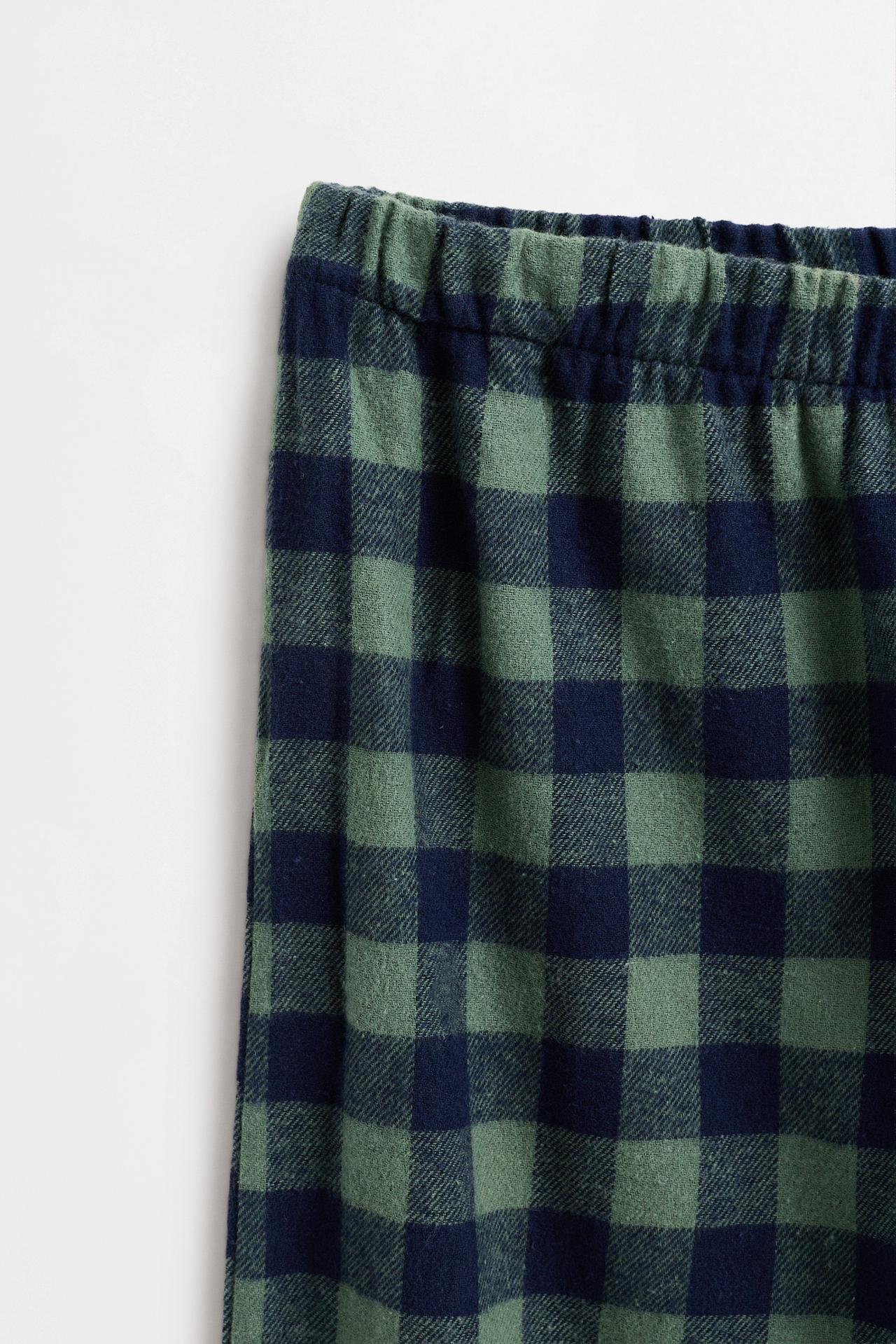 Long printed pajamas — EMERALD GREEN