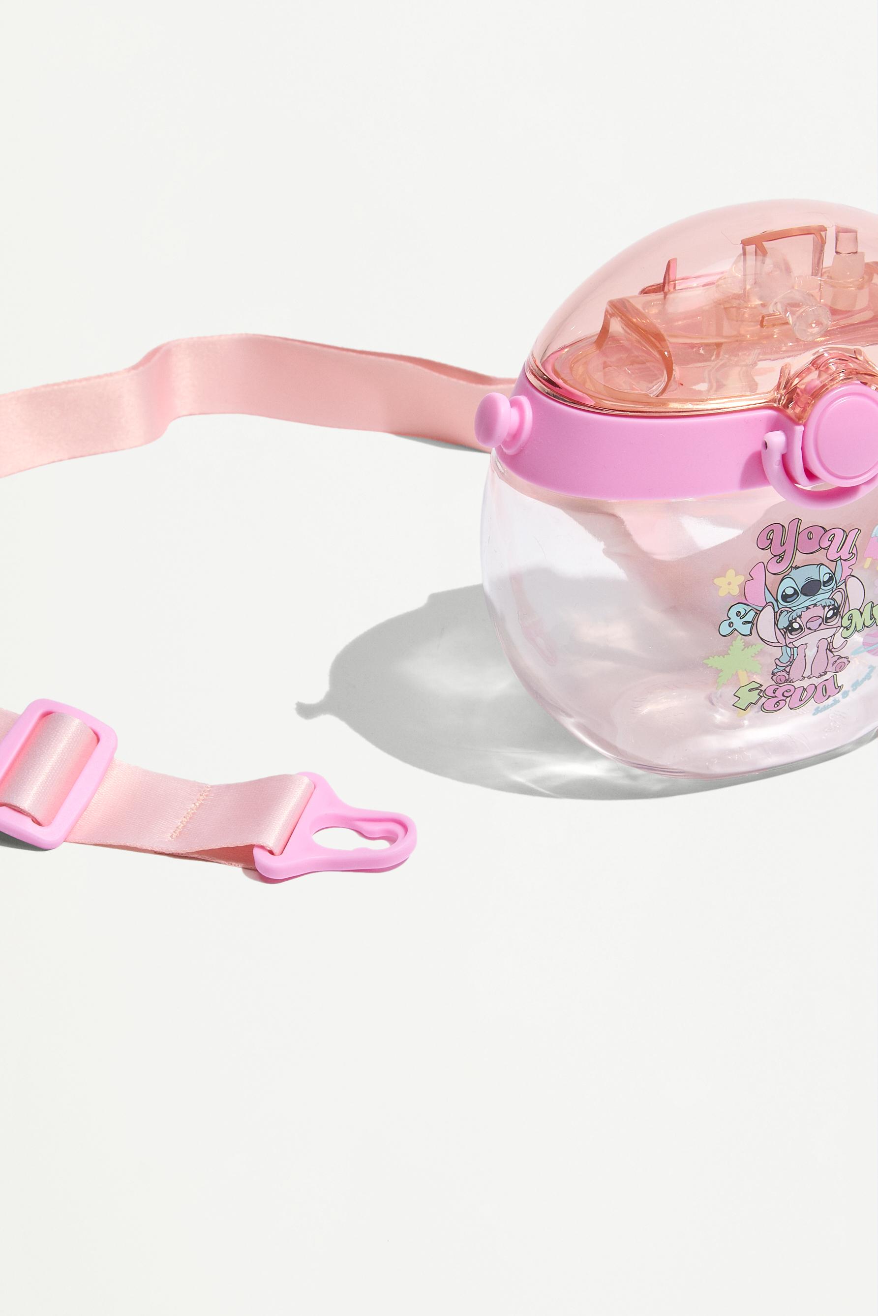Stitch & Angel ©Disney canteen with strap — PINK