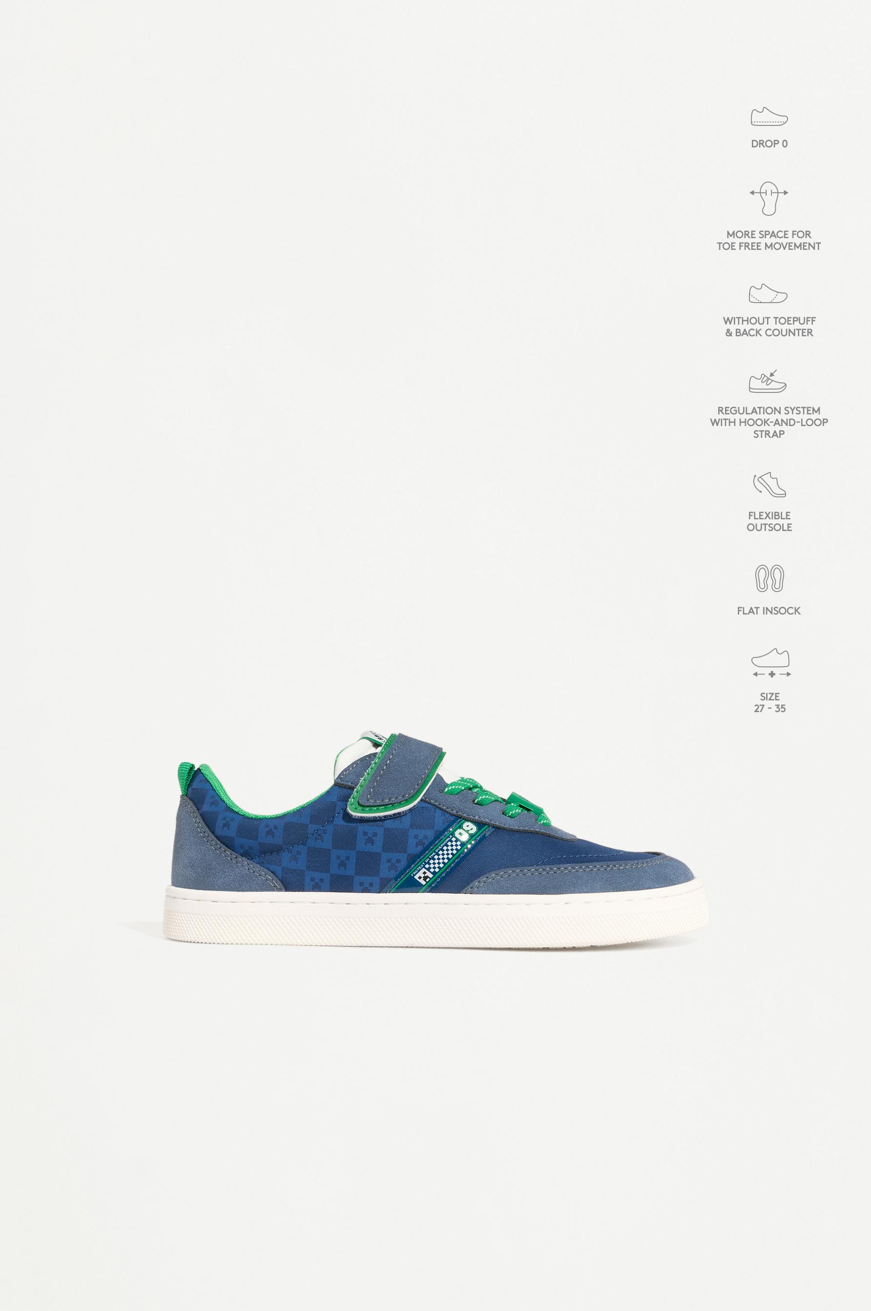 MINECRAFT BAREFOOT SLIPPER — BLUE