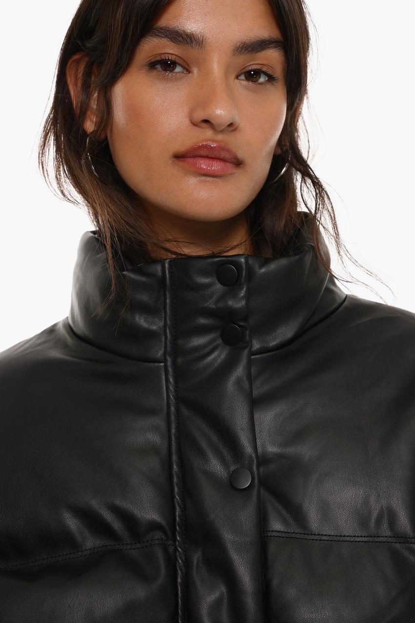 Cazadora acolchada efecto piel Boho BOLSOS Mujer Lefties