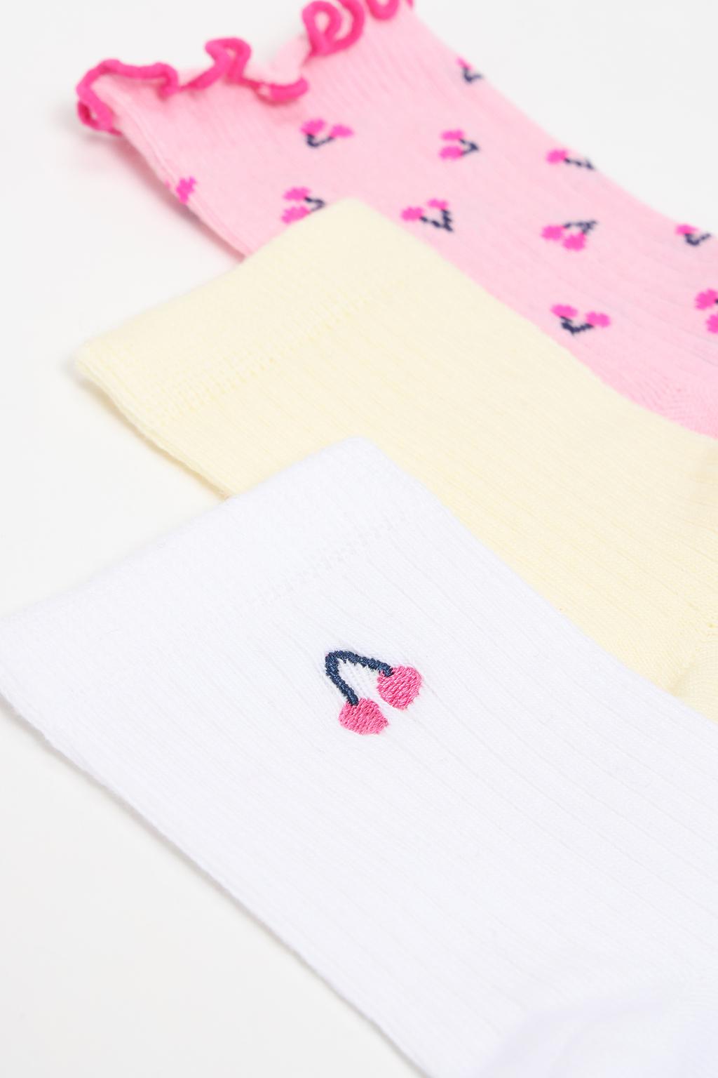 Pack of 3 pairs of cherry socks