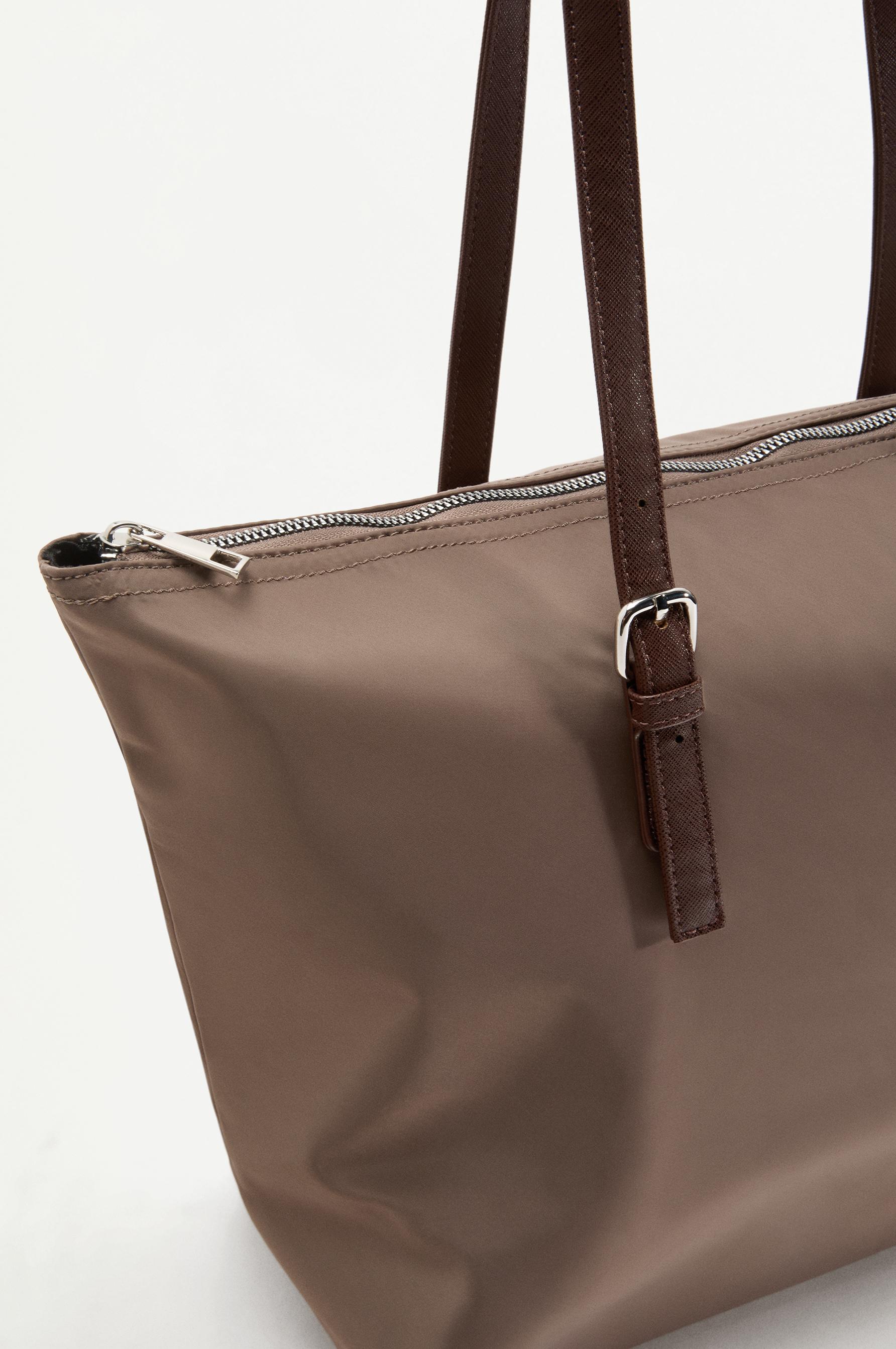 Nylon shopper bag — GREY