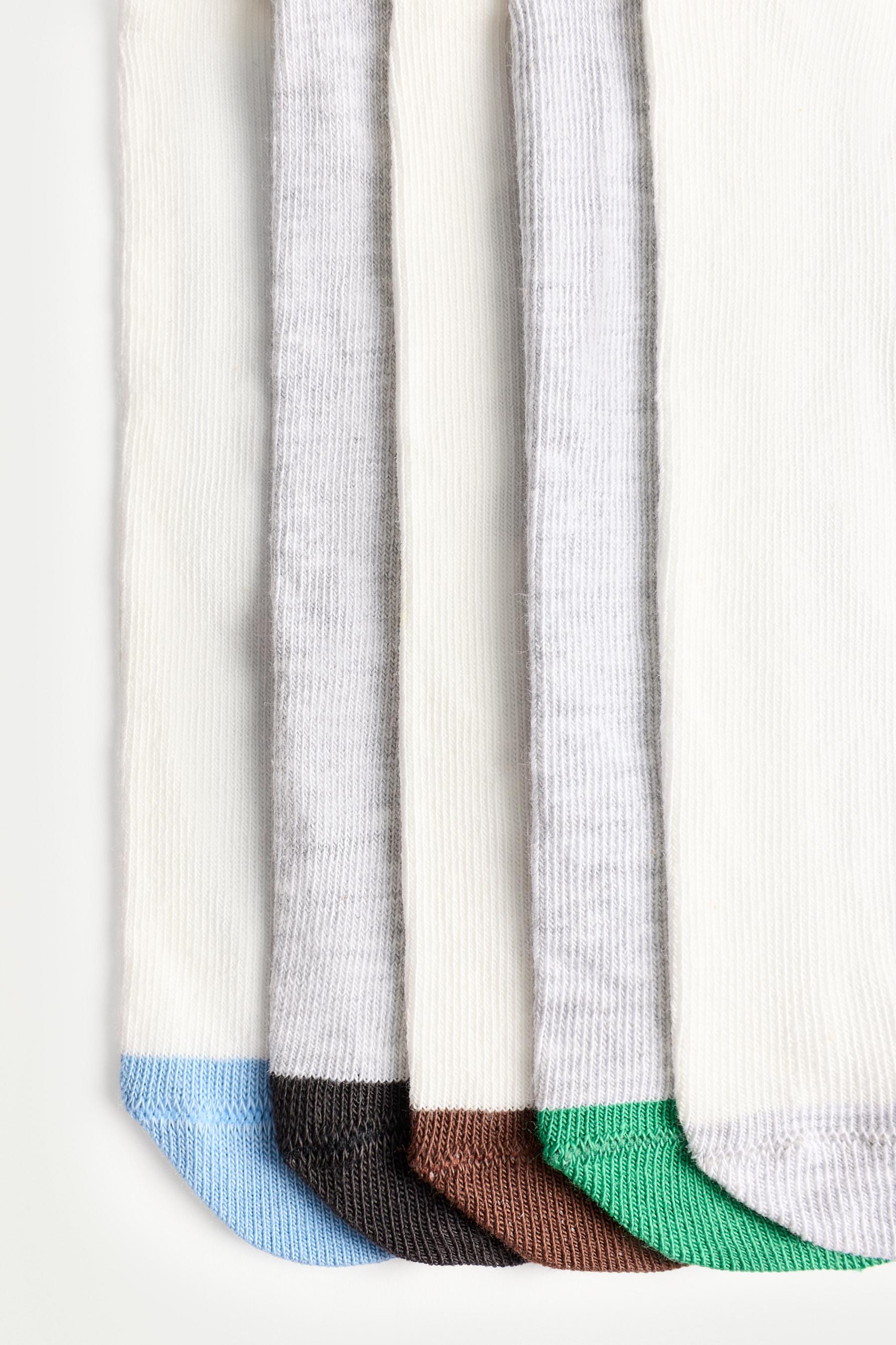 Running Ankle Socks (5-Pack) — WHITE/WHITE
