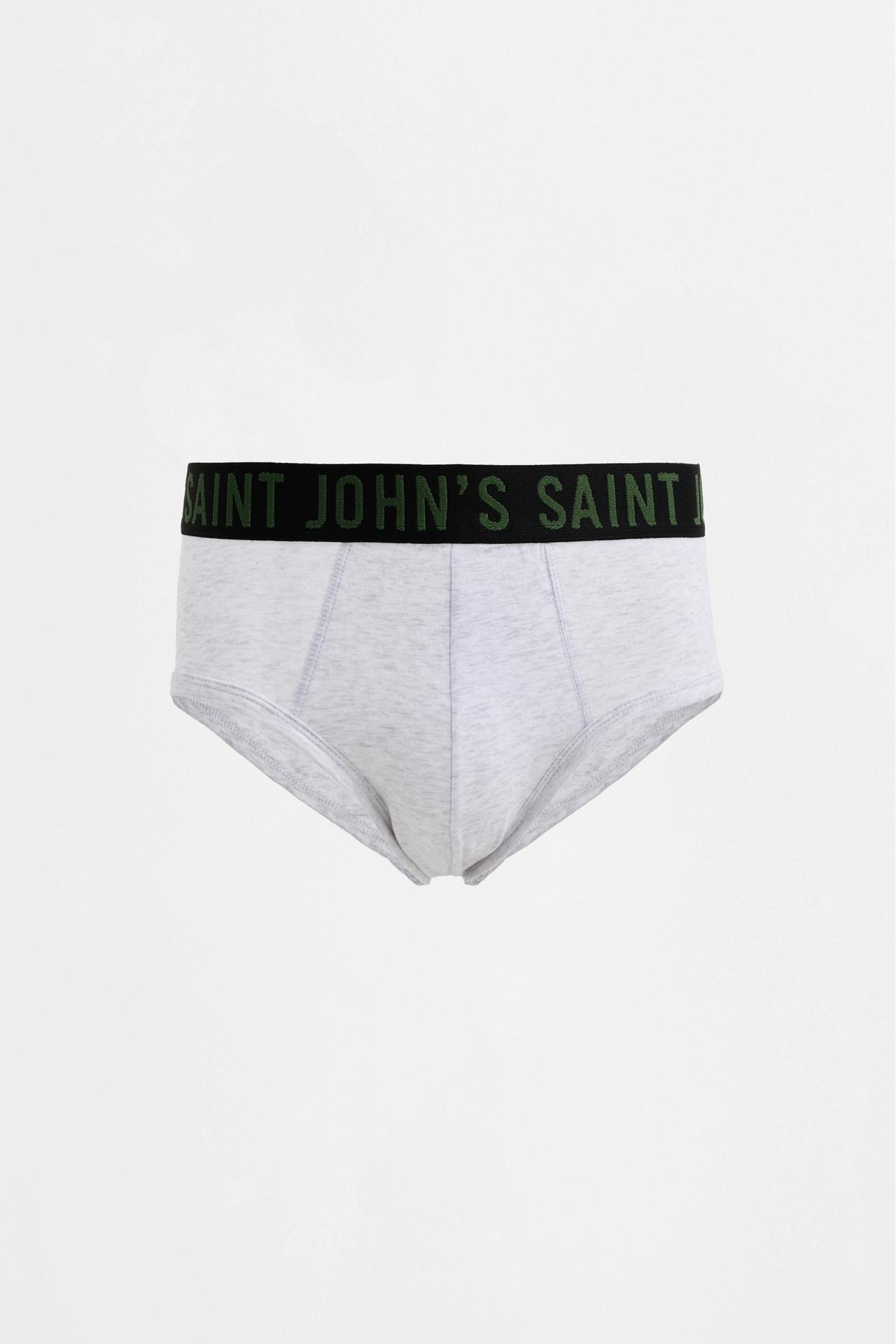 Text-Detail Briefs (Pack of 5) — GREEN