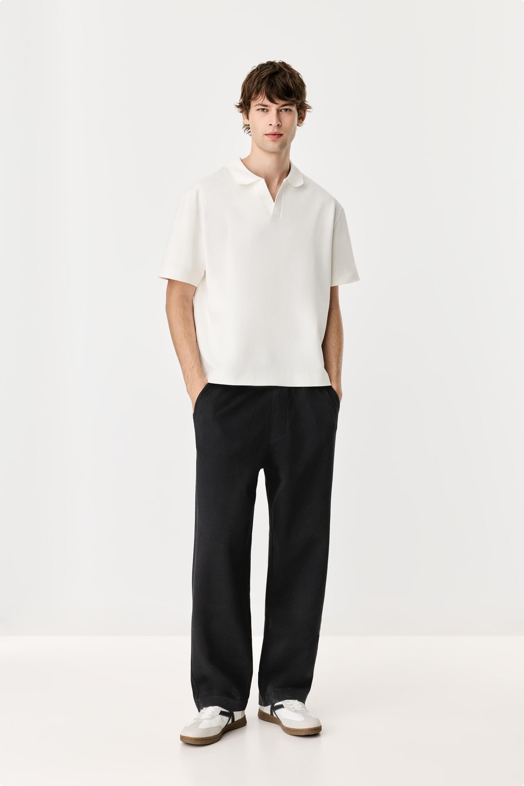 Interlock polo shirt — OFF WHITE