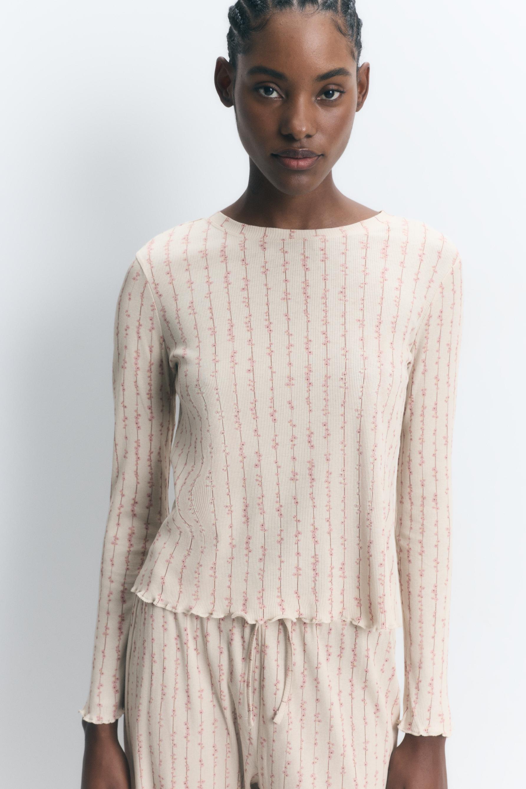 Camiseta pijama manga larga