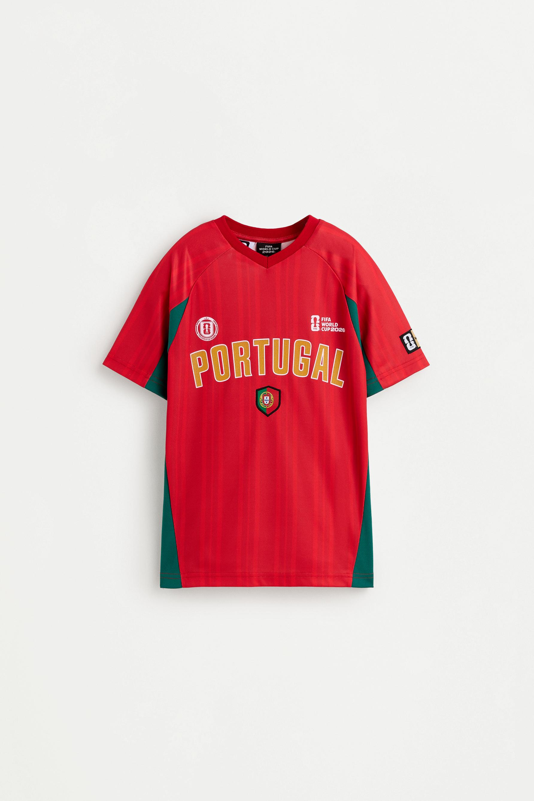Kids | Portugal FIFA World Cup TM 2026 Official Licensed Product T-shirt — RED