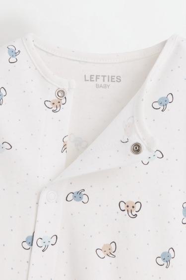 Printed interlock sleepsuit — BLUE 3