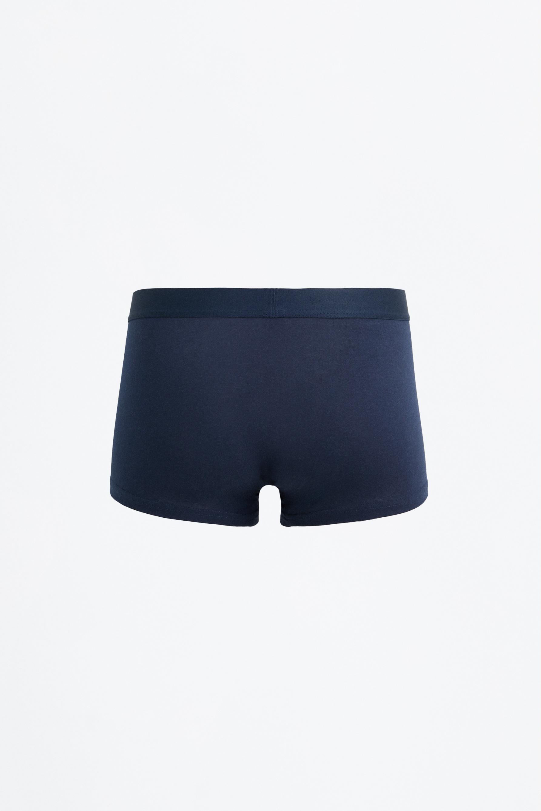 Pack of 7 plain boxers — BLUE