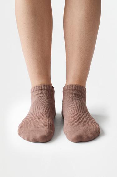 Sports ankle socks (5-pack) — LEOPARD PRINT 1