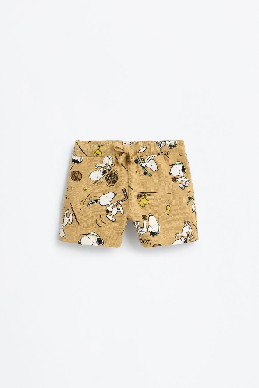 Conjunto Snoopy Peanuts™ polo e calções bermuda Mom Fit Jeans