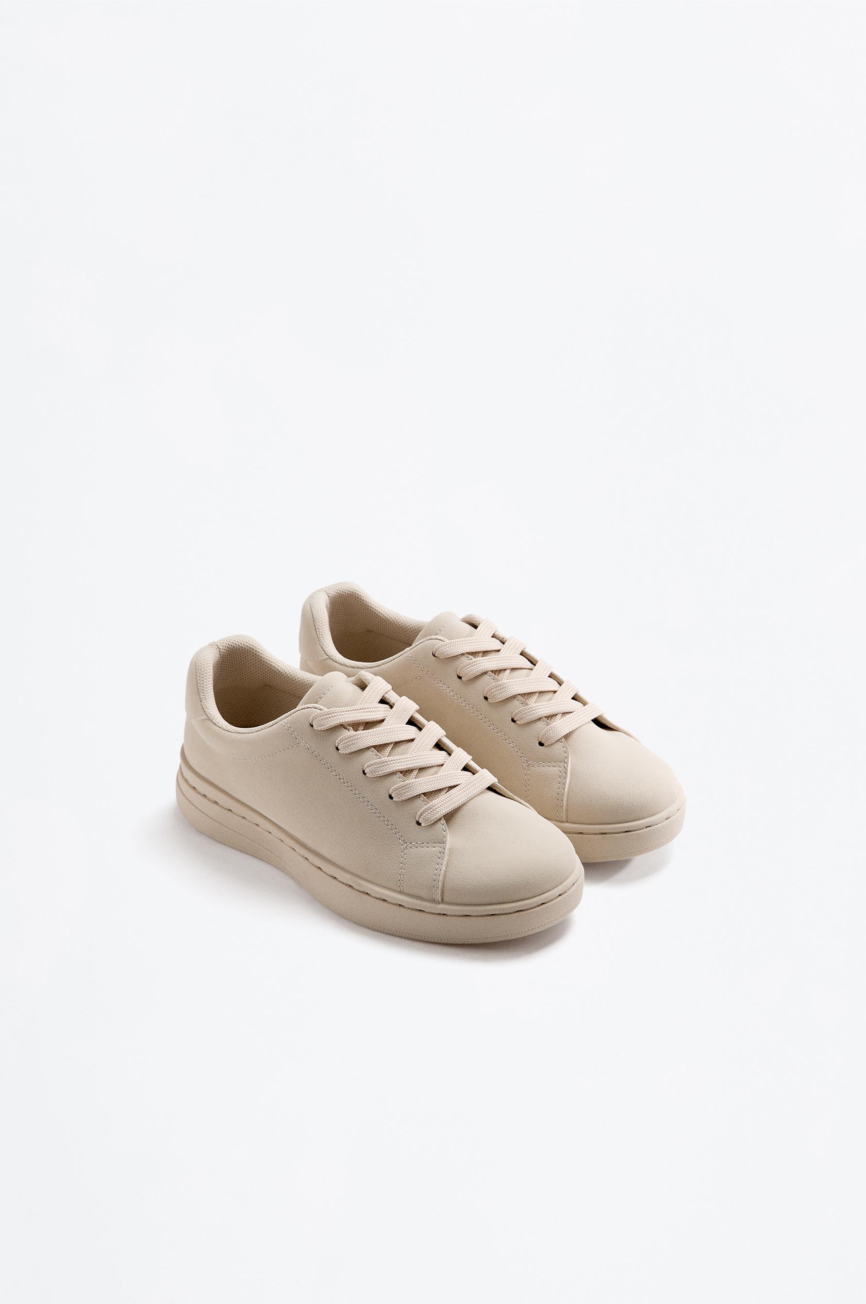 PLATFORM CASUAL SNEAKER — BROWN