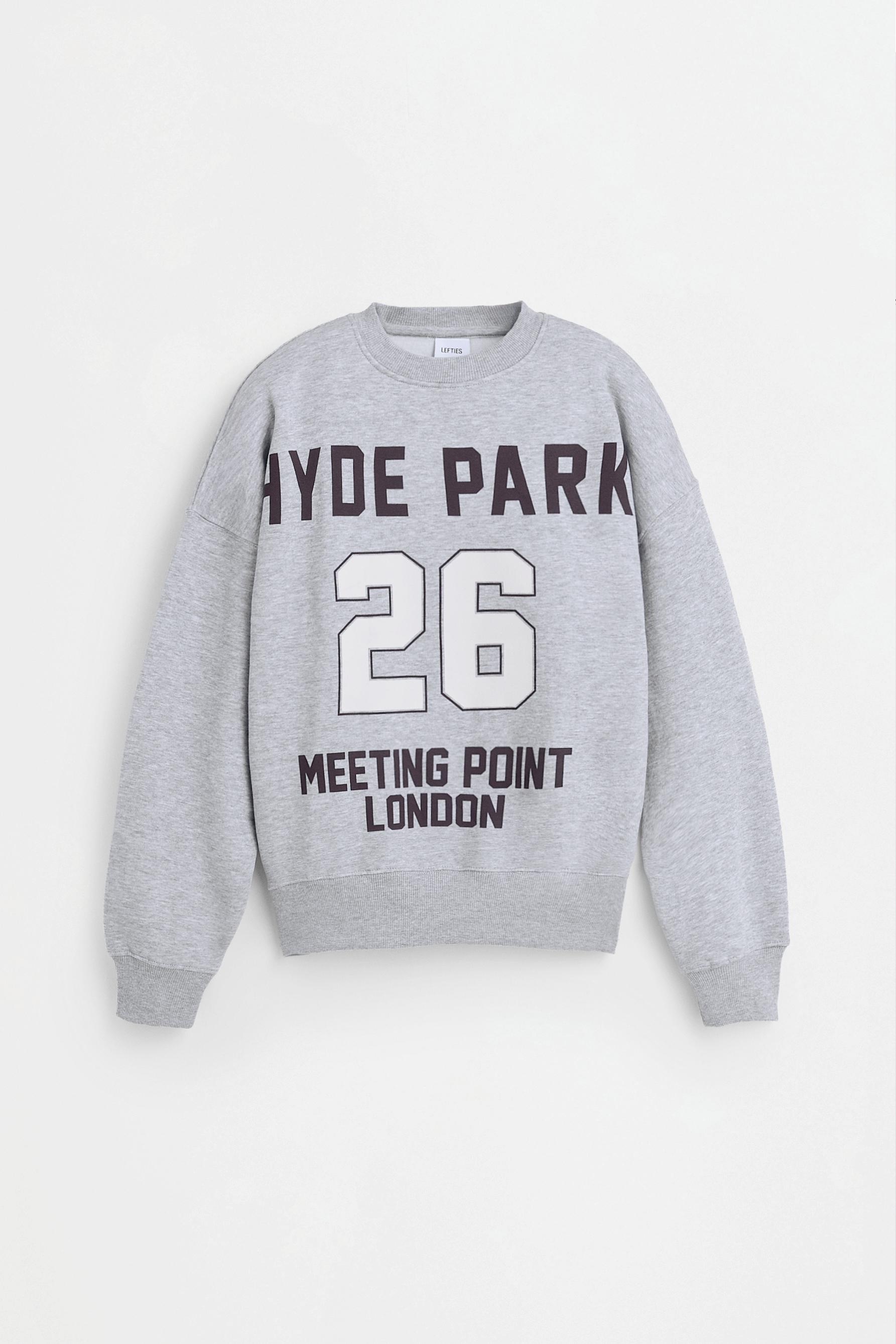 Printed sweatshirt — GREY MARL