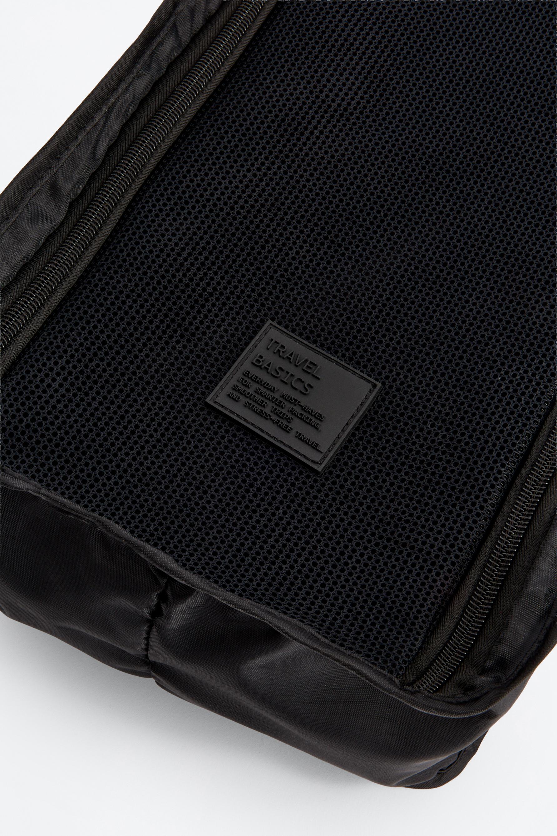 Travel shoe bag — BLACK