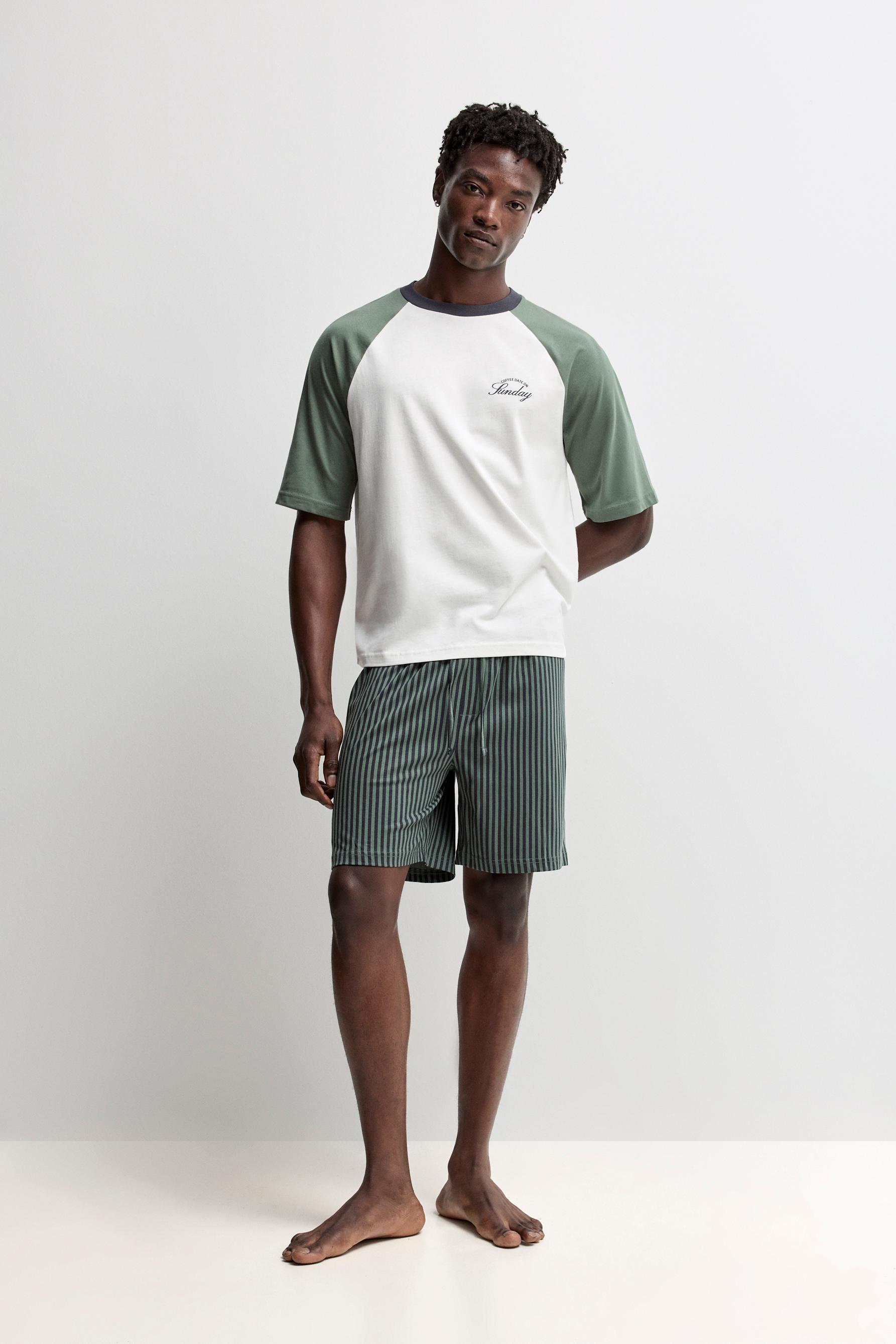 Short printed pyjamas — OFF WHITE
