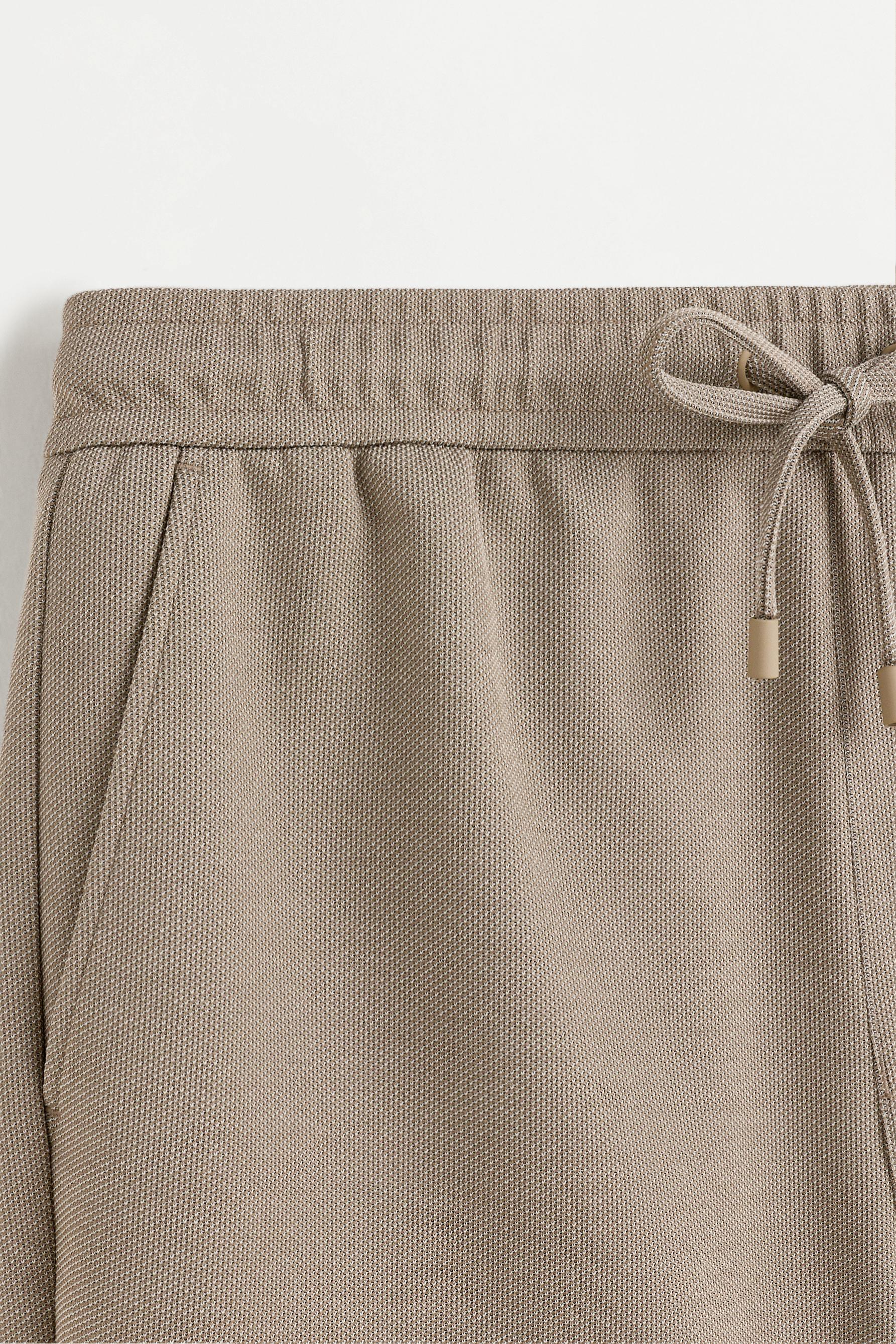 Piqué Bermuda shorts — PALE SAND