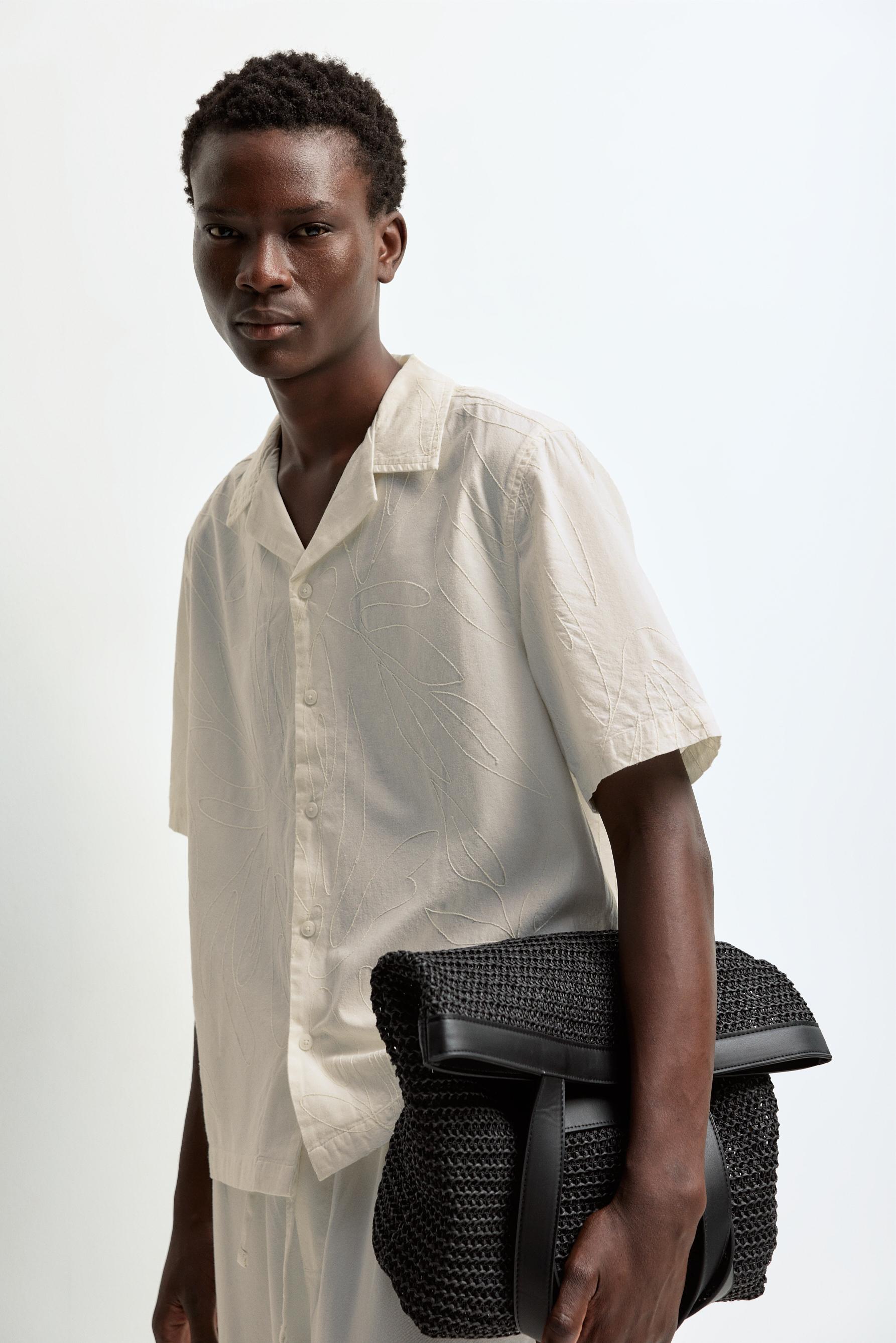 Embroidered Shirt — OFF WHITE