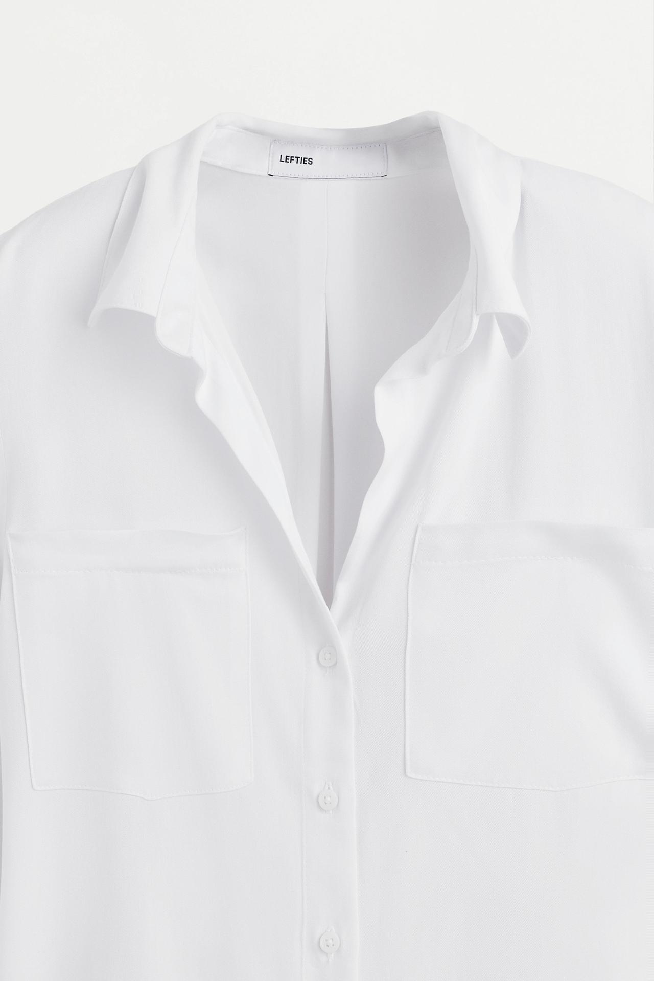 Basic henley shirt — WHITE