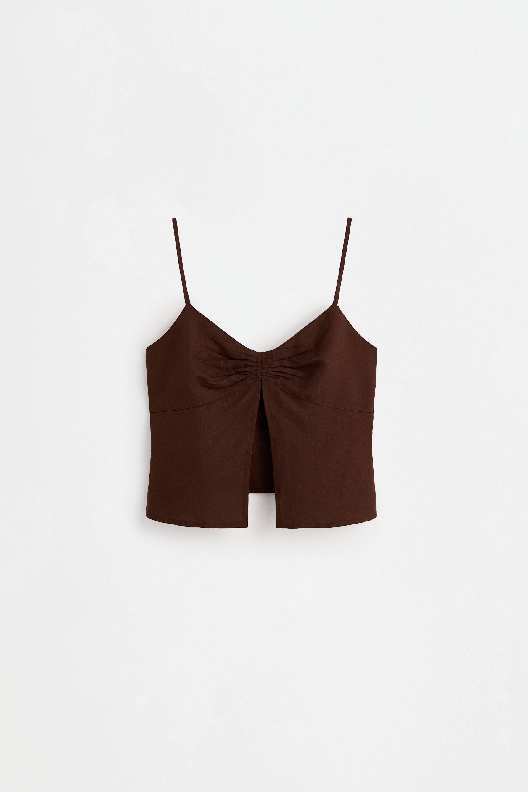 Rustic top — DARK BROWN