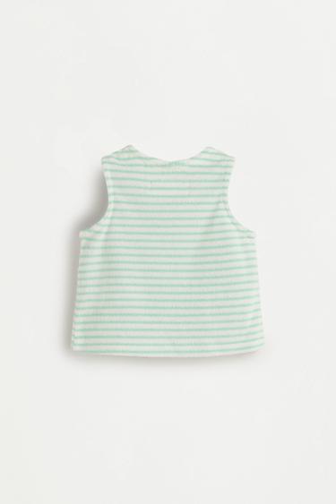 Terry cloth T-shirt and briefs co-ord — AQUAMARINE 3