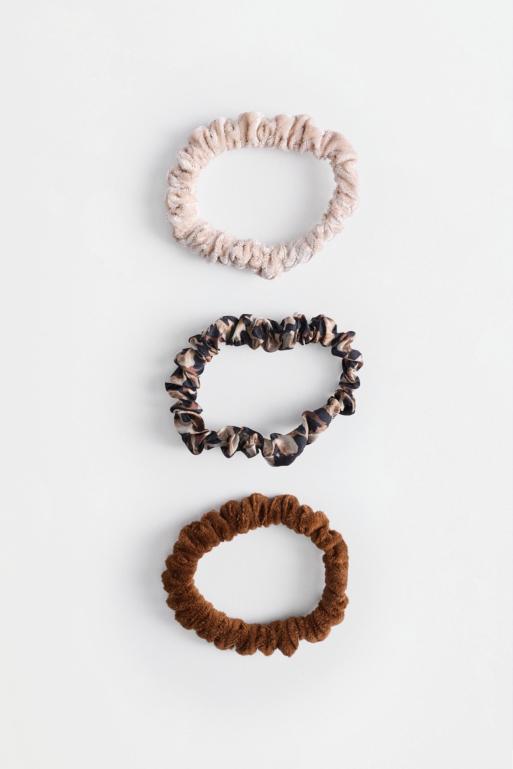 Slim Scrunchies (6-Pack) — BROWN TONES
