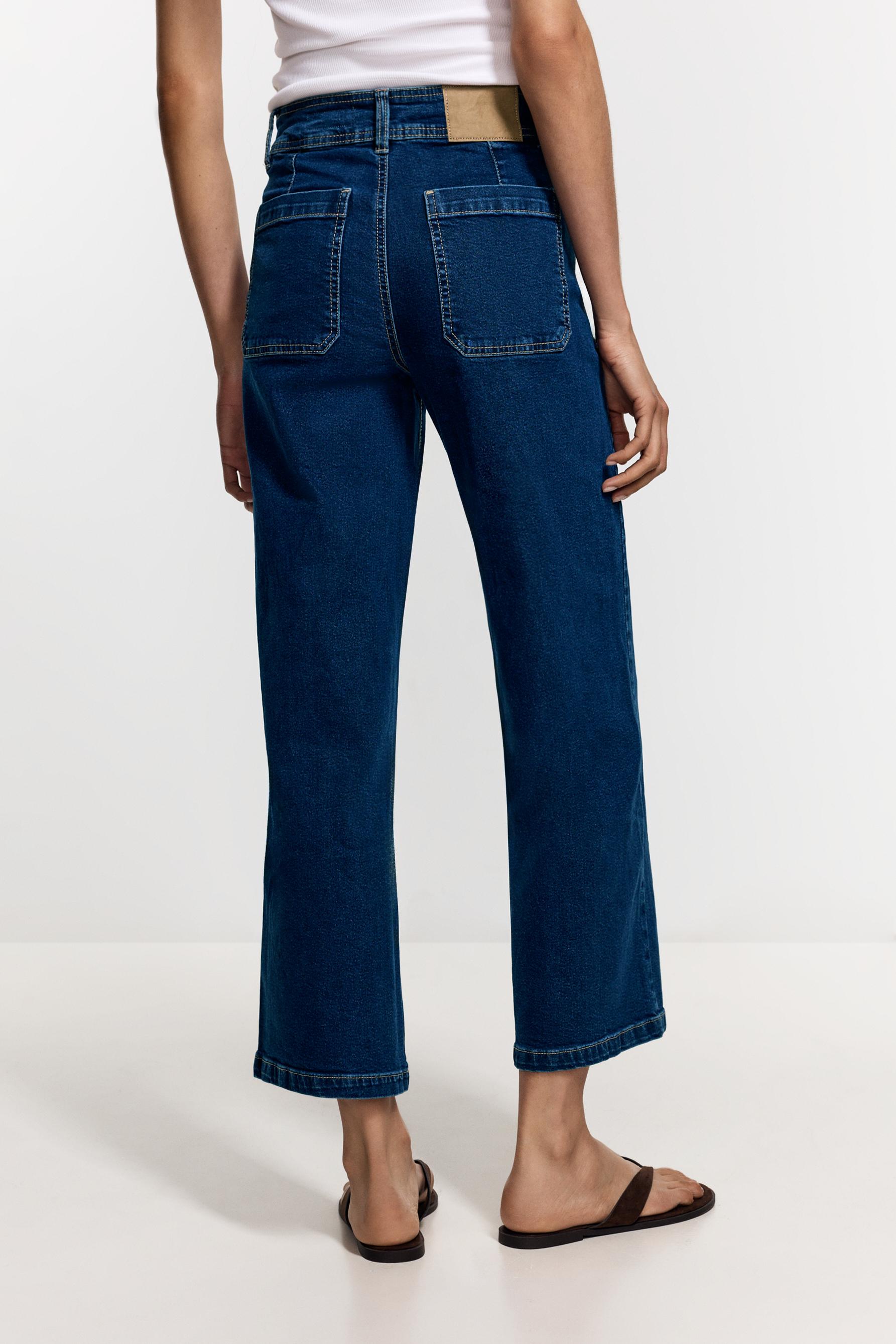 Stretch pocket jeans — DARK BLUE