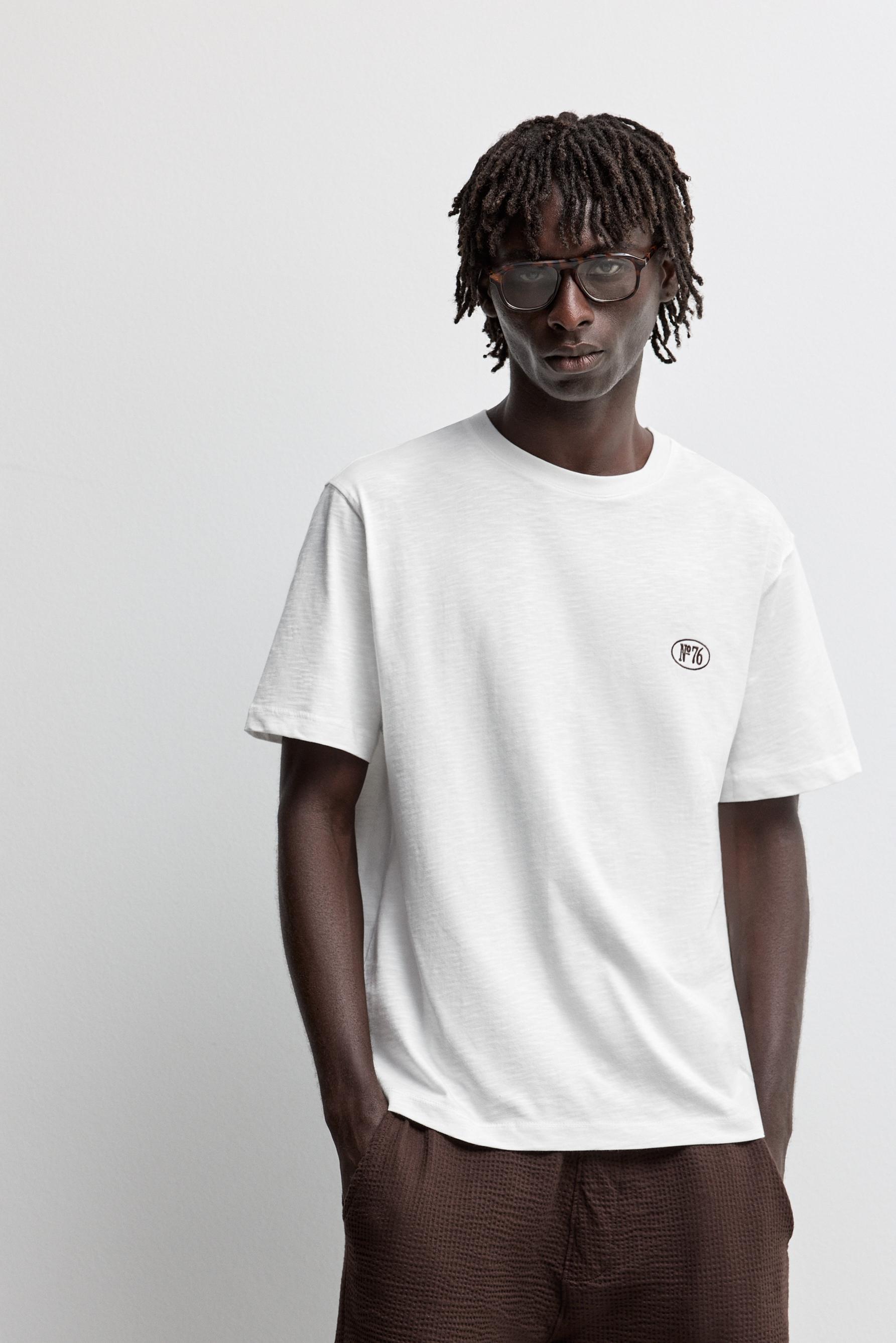 Embroidered T-shirt — BUTTER
