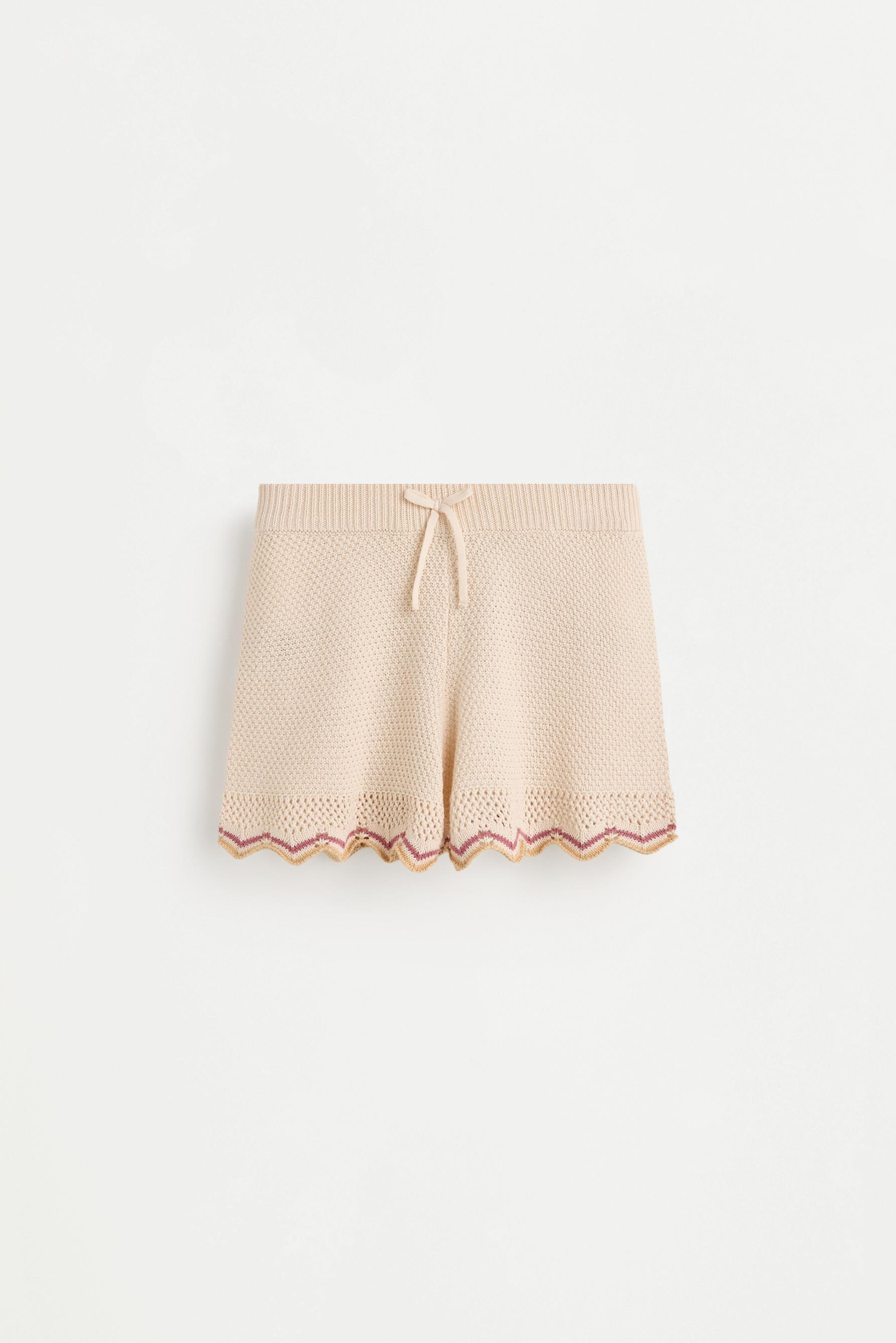 Knit shorts — SAND