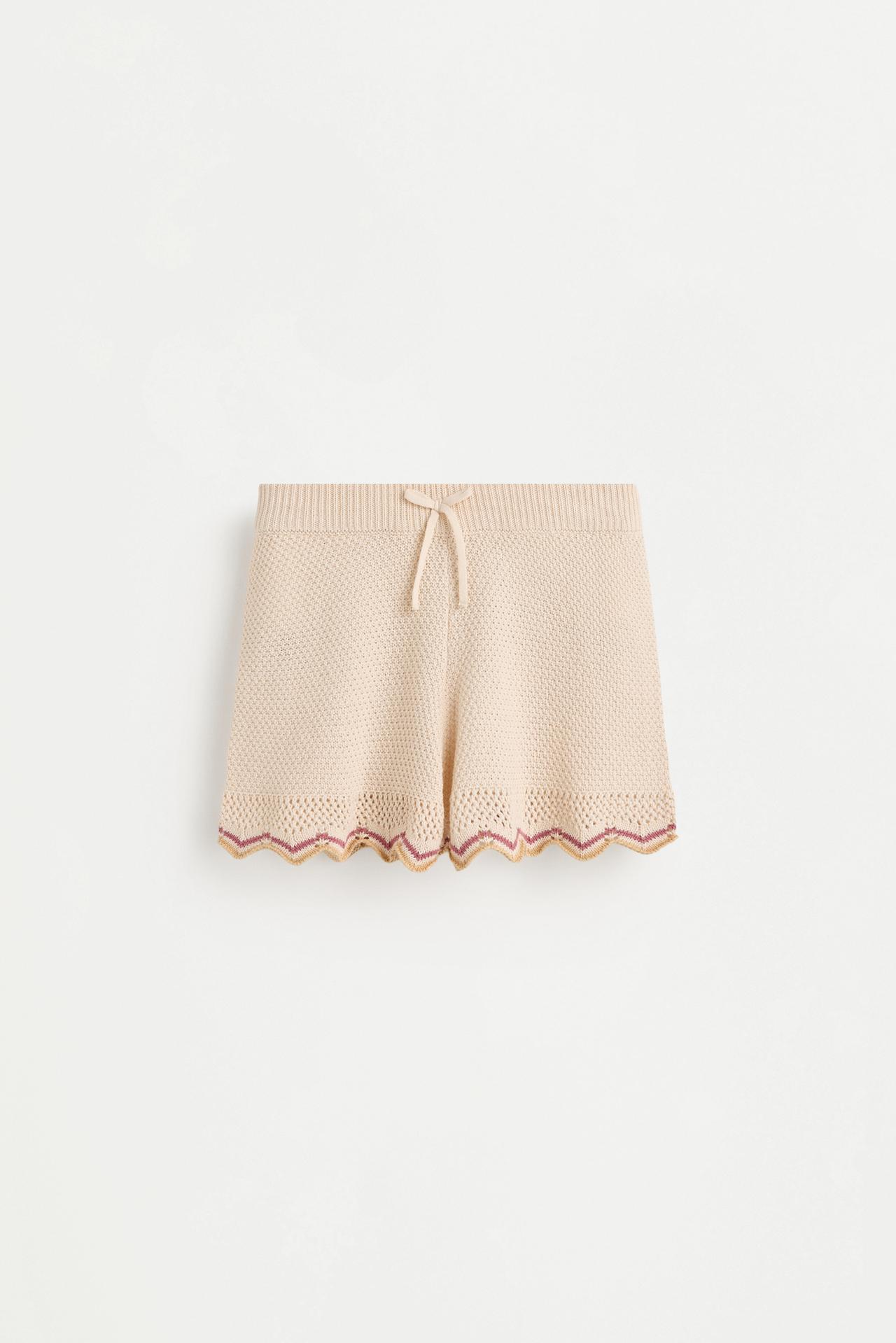 Knit shorts — SAND