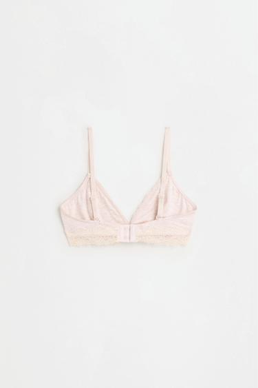 Lace triangle bra (2-pack) — PASTEL PINK 8