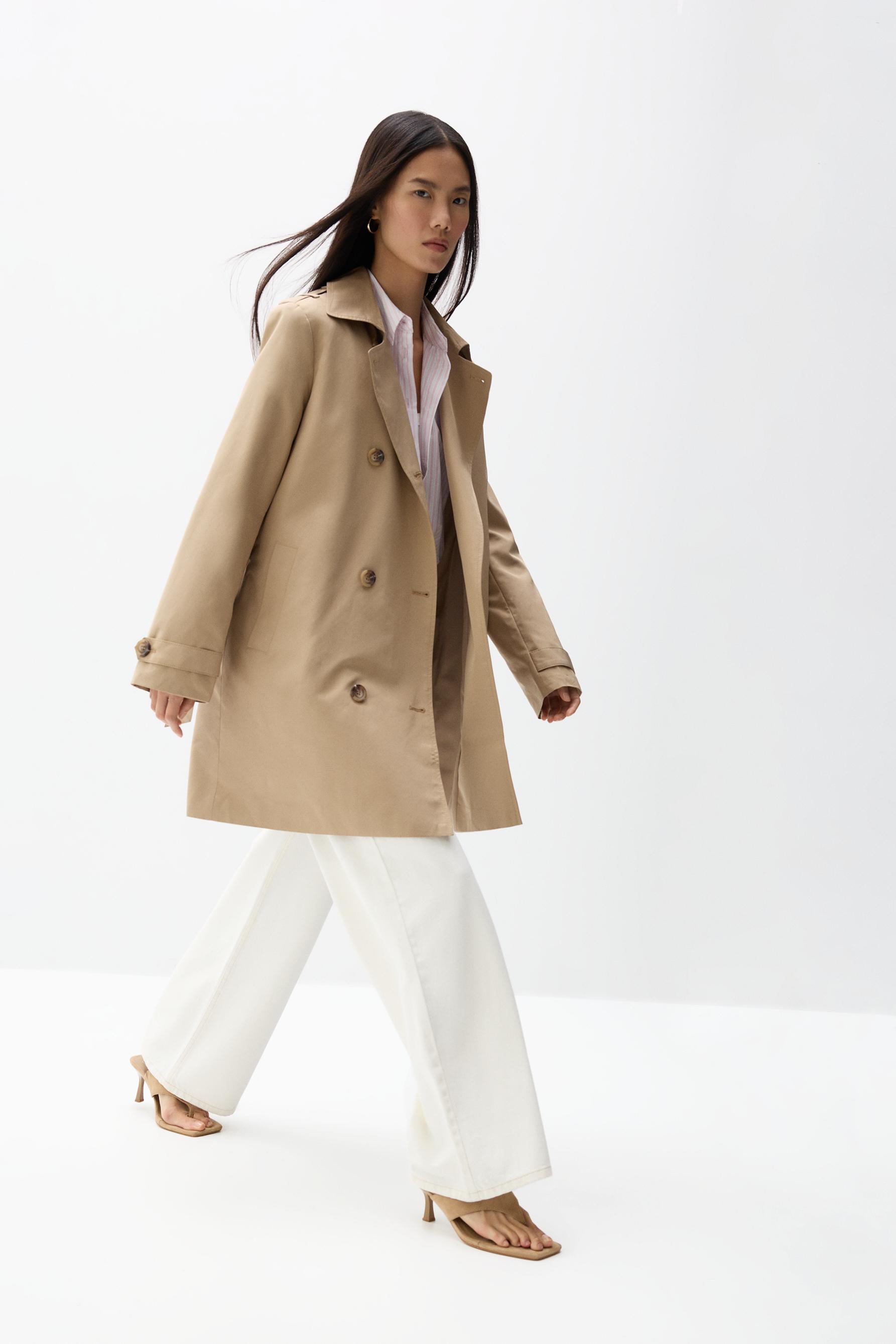 Trench oversize cinturón